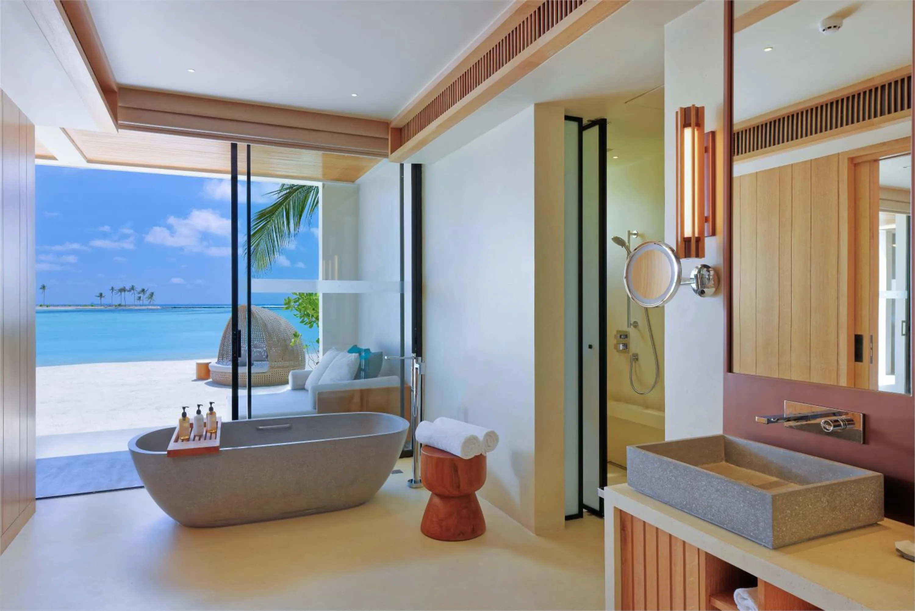 Bathroom in Kuda Villingili Maldives, Free Return Transfers 03 nights & above