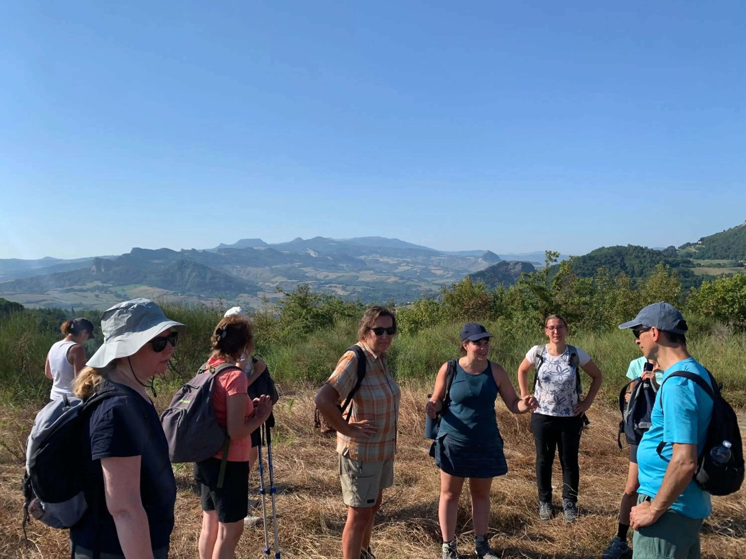 Hiking in Collina dei Poeti