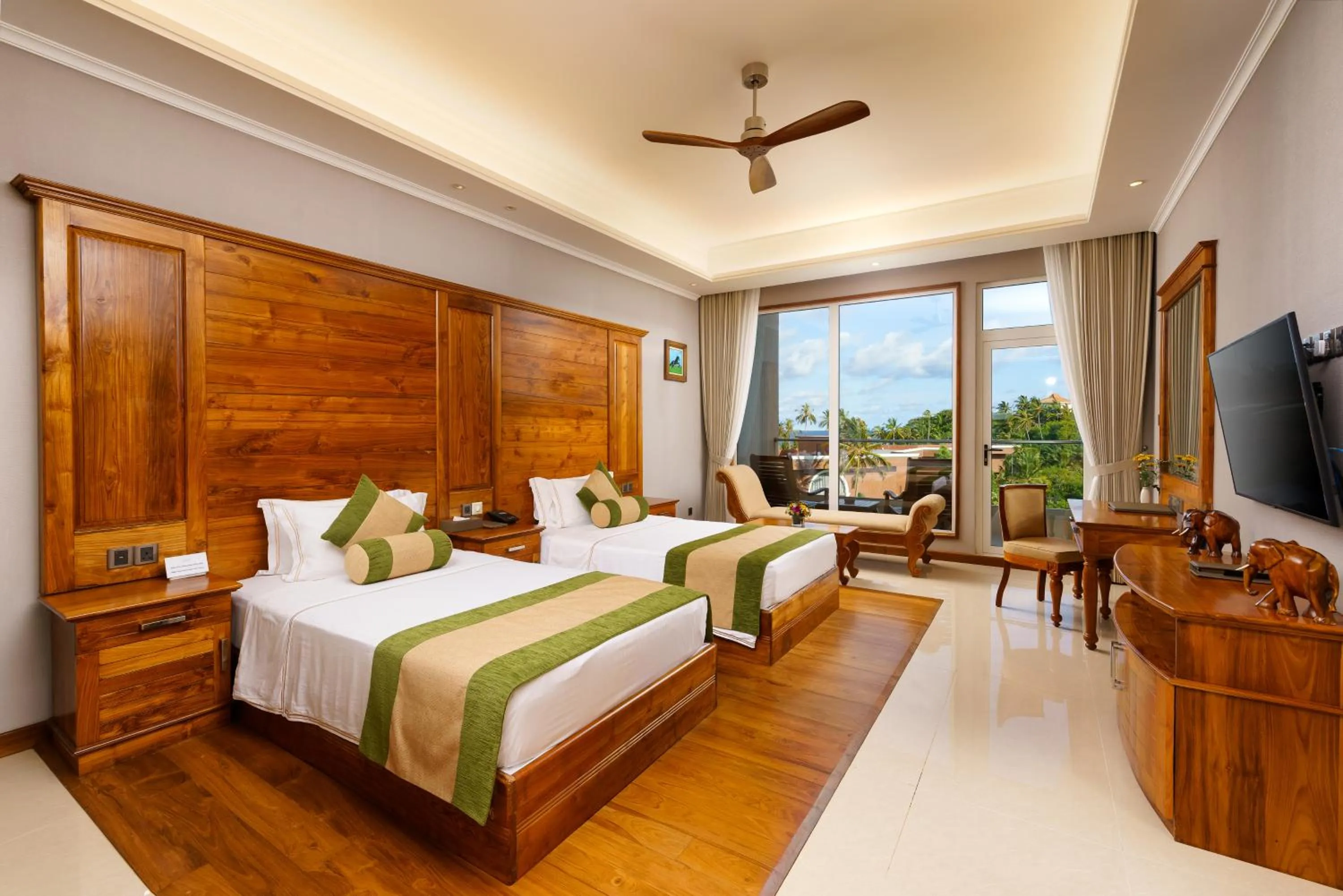 Bed in Araliya Beach Resort & Spa Unawatuna- Where you meet the sea all year