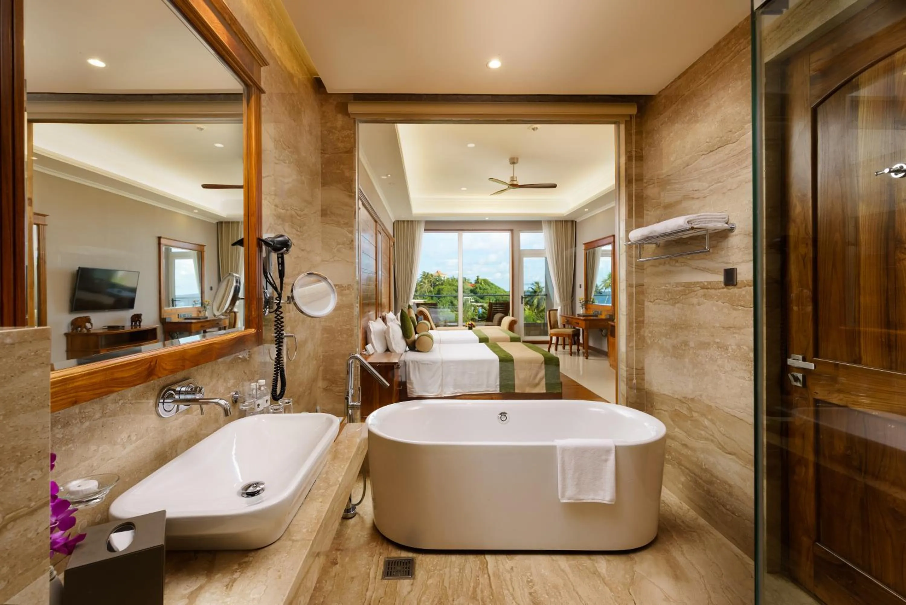 Bathroom in Araliya Beach Resort & Spa Unawatuna- Where you meet the sea all year