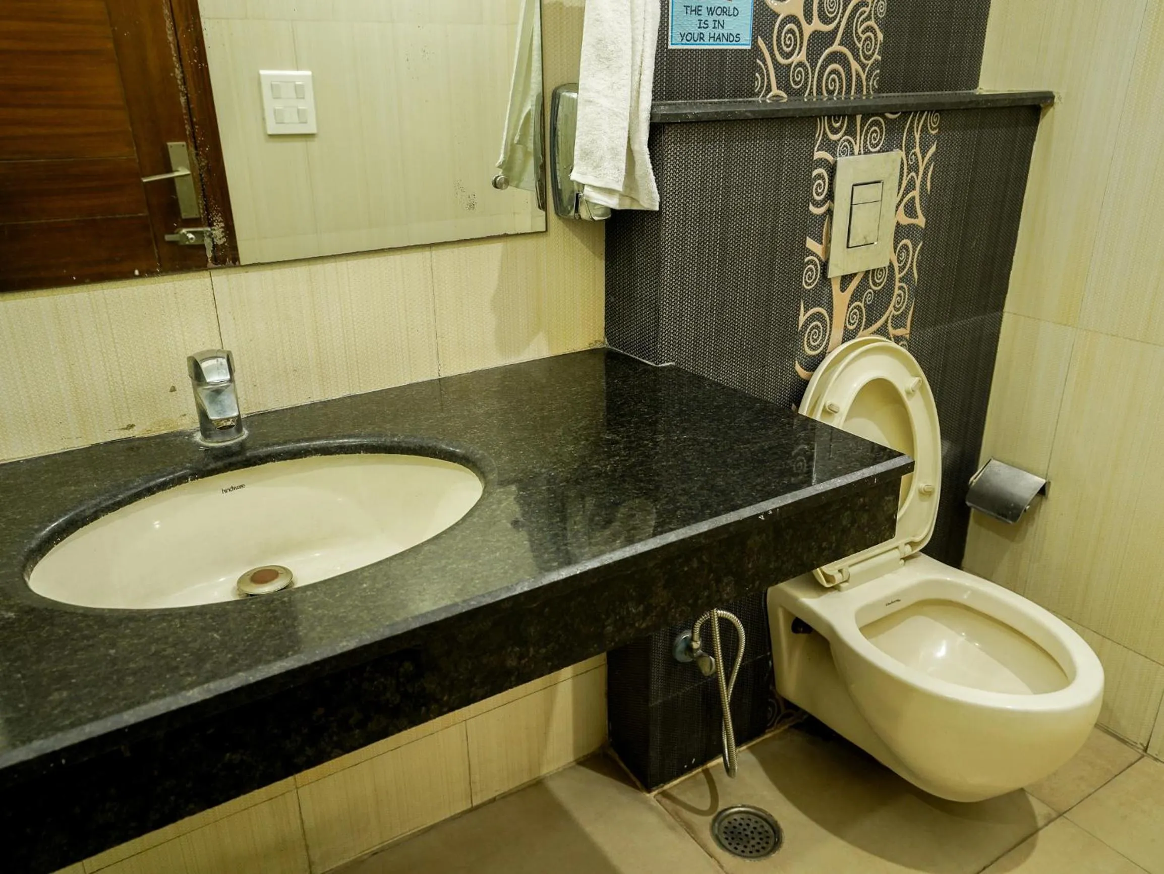 Bathroom in Lime Tree Hotel Sushant Lok Gurgaon Sector 29 Next to IFFCO CHOWK metro