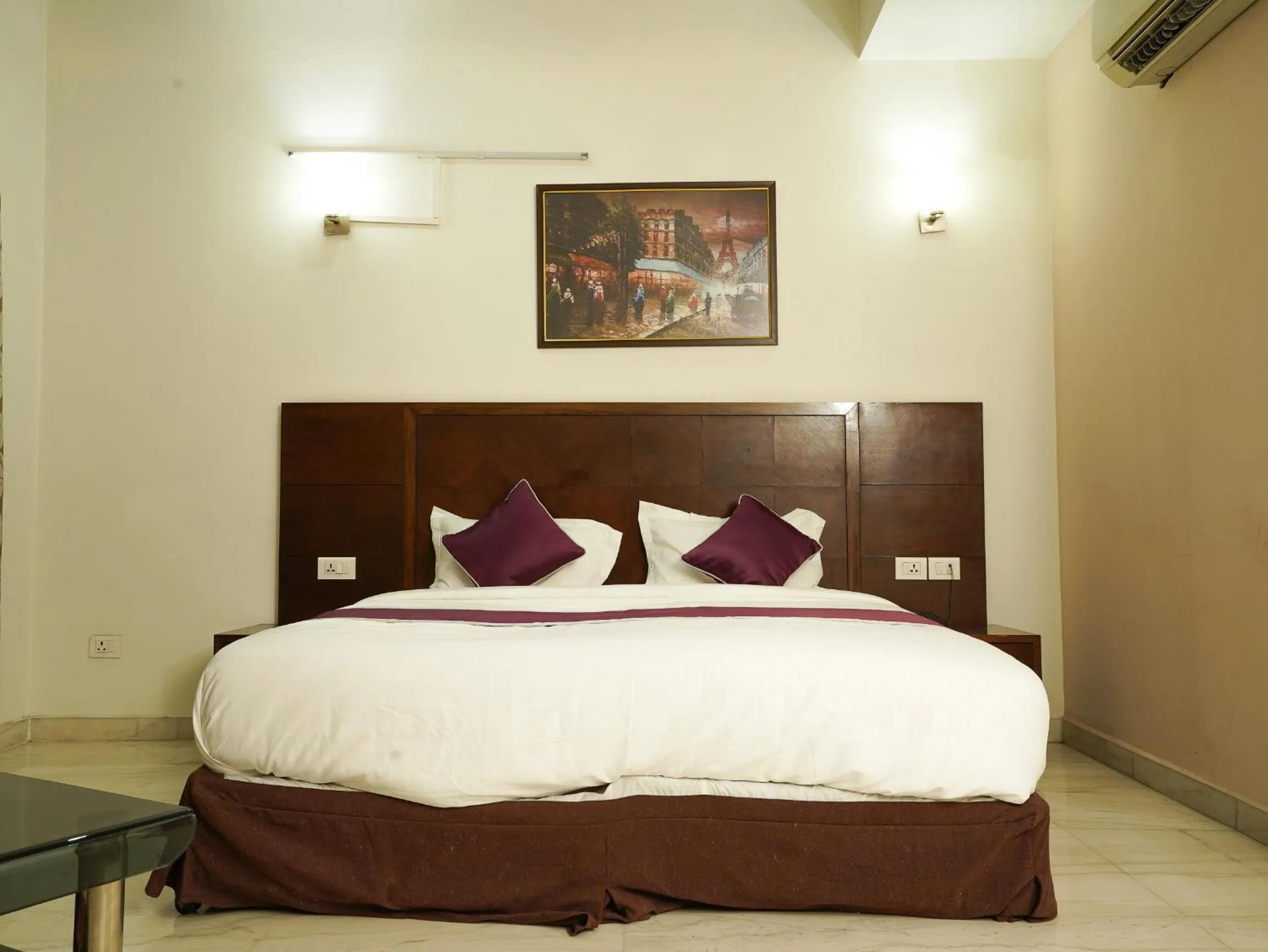 Bed in Lime Tree Hotel Sushant Lok Gurgaon Sector 29 Next to IFFCO CHOWK metro