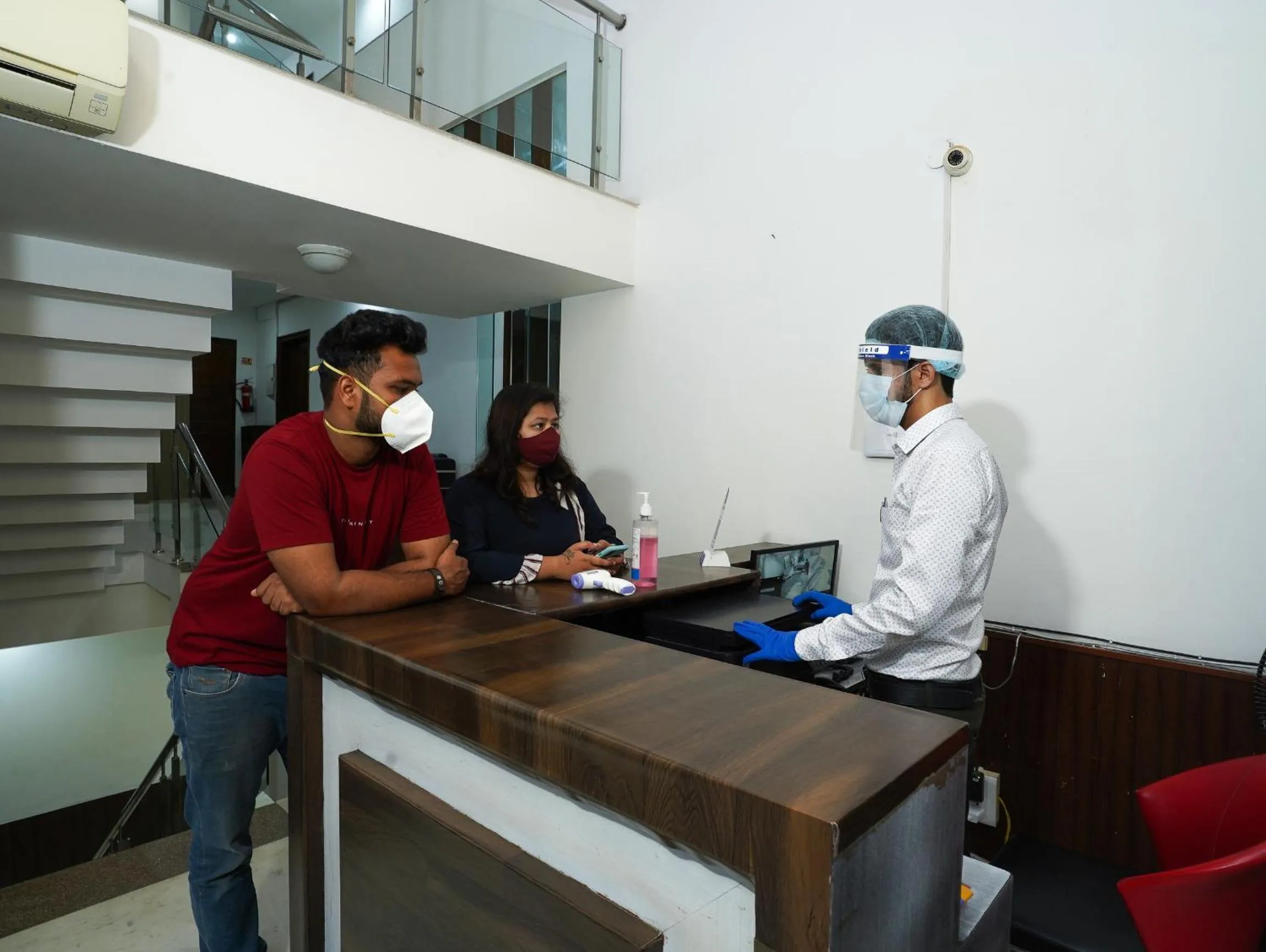 Staff in Lime Tree Hotel Sushant Lok Gurgaon Sector 29 Next to IFFCO CHOWK metro