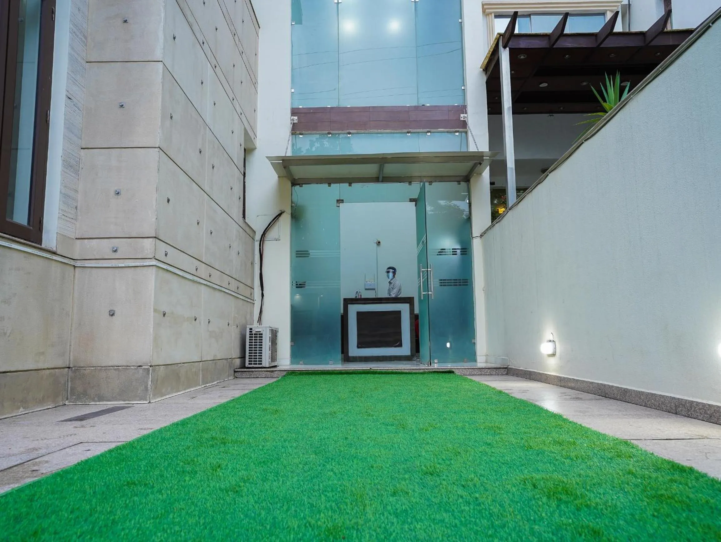 Facade/entrance in Lime Tree Hotel Sushant Lok Gurgaon Sector 29 Next to IFFCO CHOWK metro