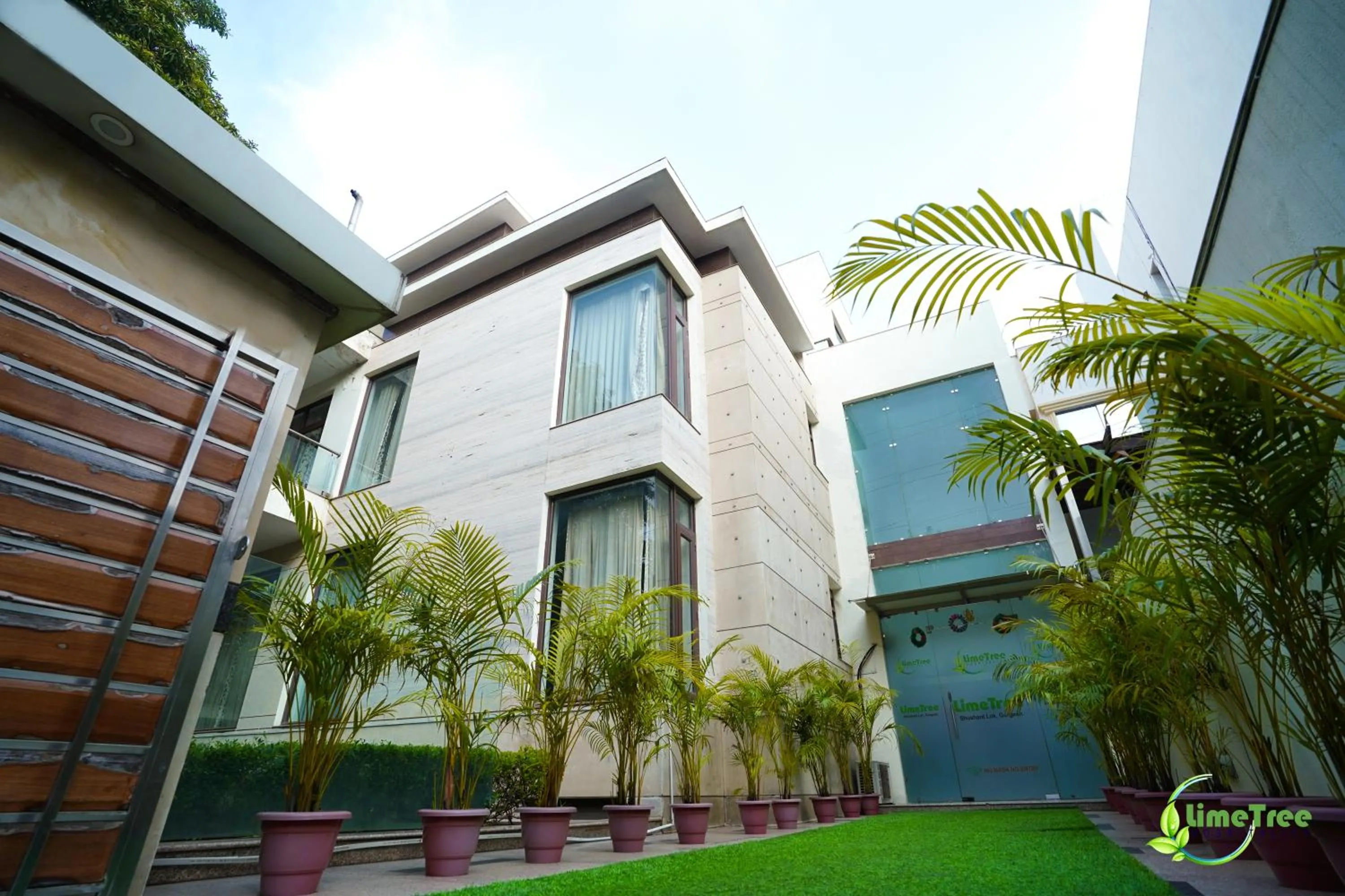Facade/entrance in Lime Tree Hotel Sushant Lok Gurgaon Sector 29 Next to IFFCO CHOWK metro