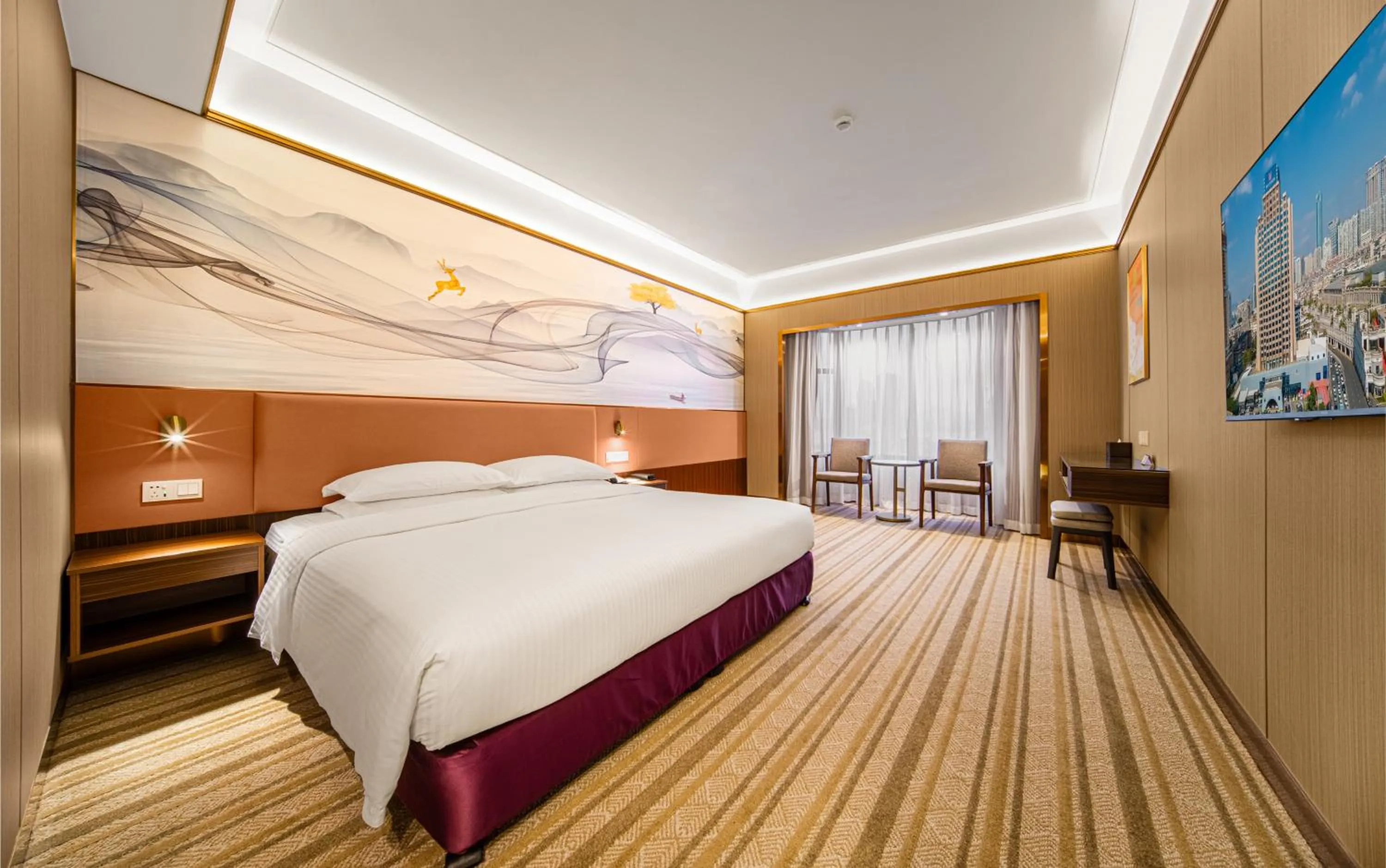 Photo of the whole room, Bed in Millennium Harbourview Hotel Xiamen