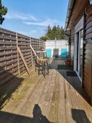 Patio in Chalet du bien-être