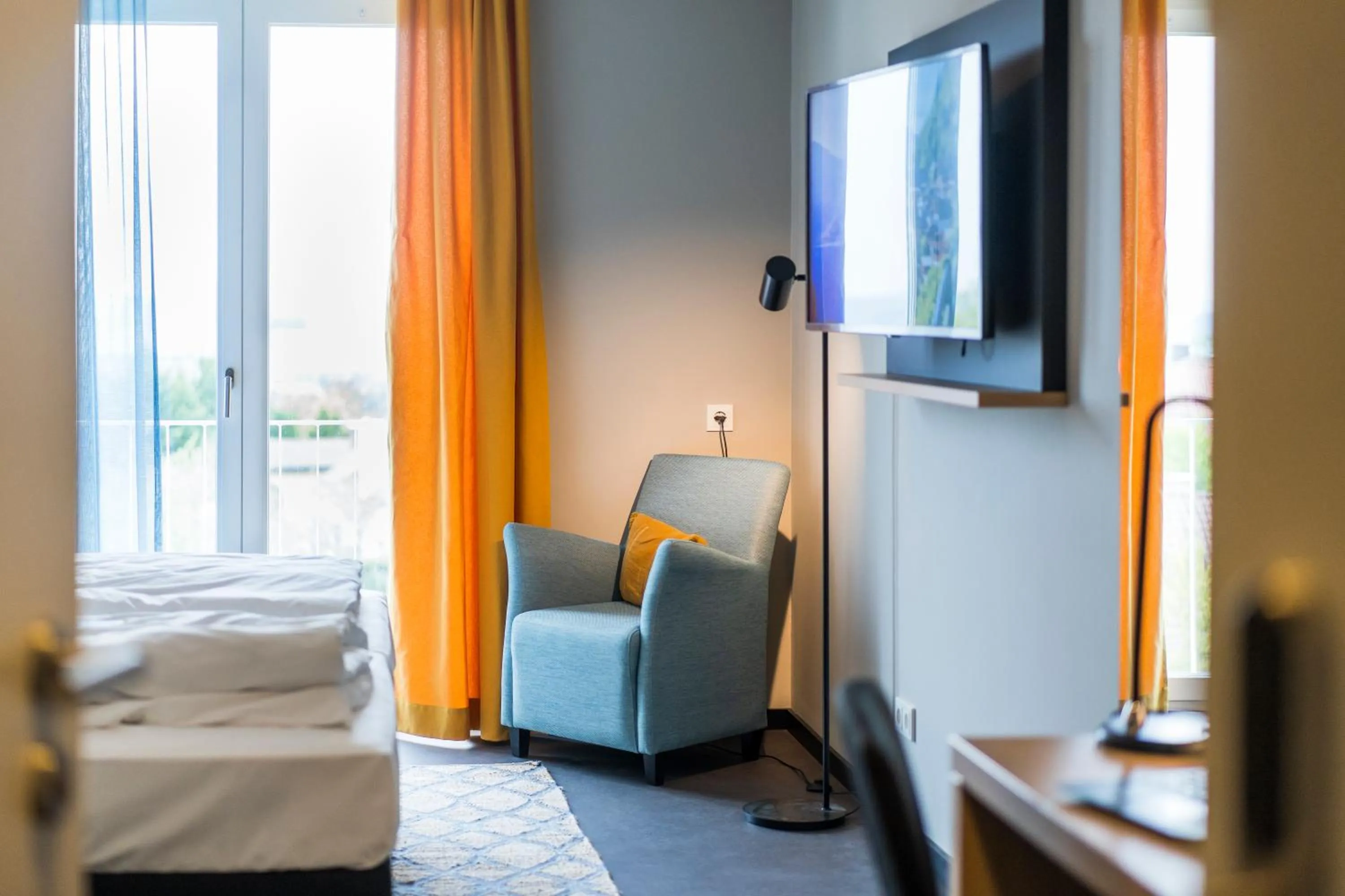 Decorative detail, Bed in KONCEPT HOTEL Neue Horizonte