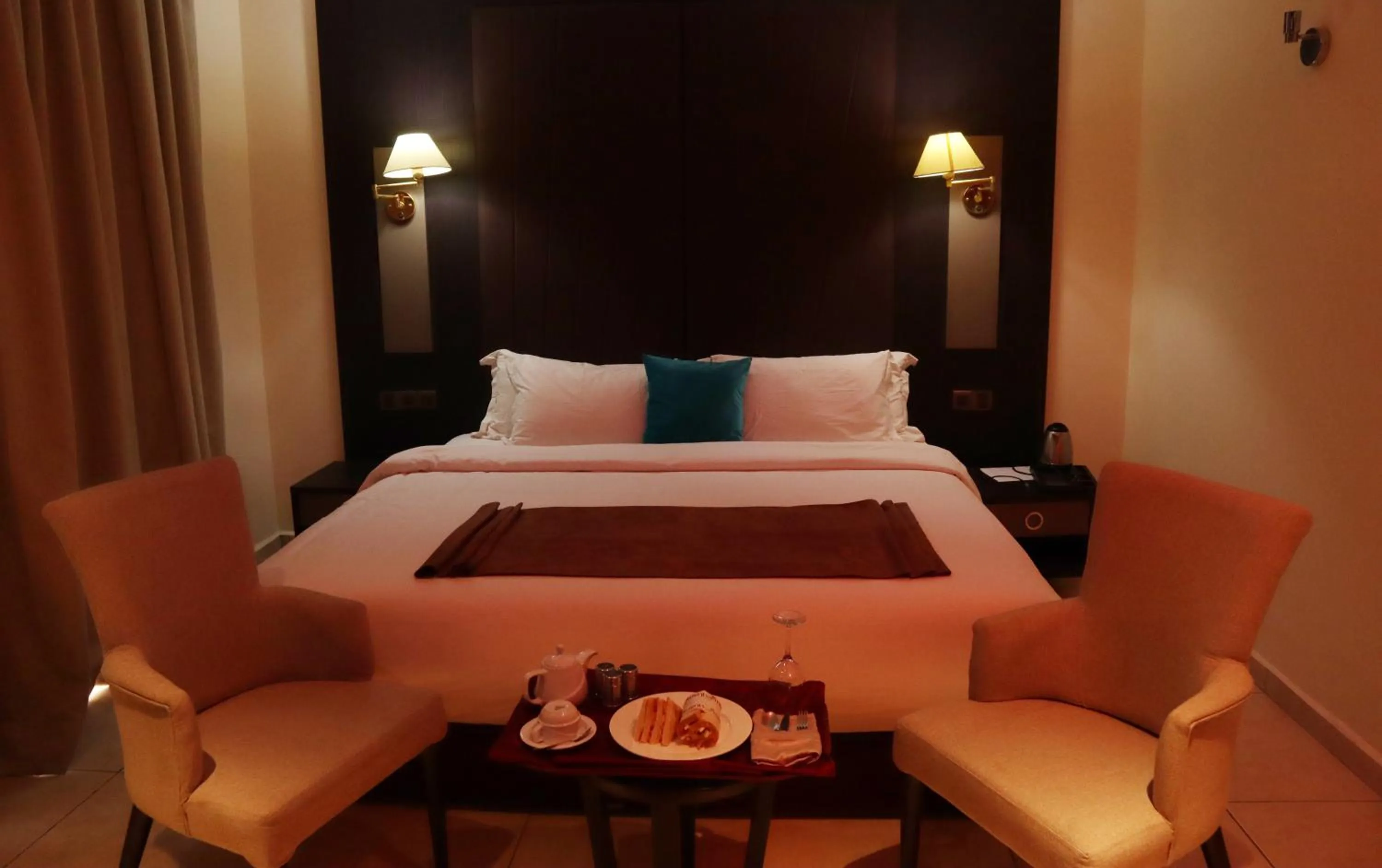 Bed in Monty Suites Calabar