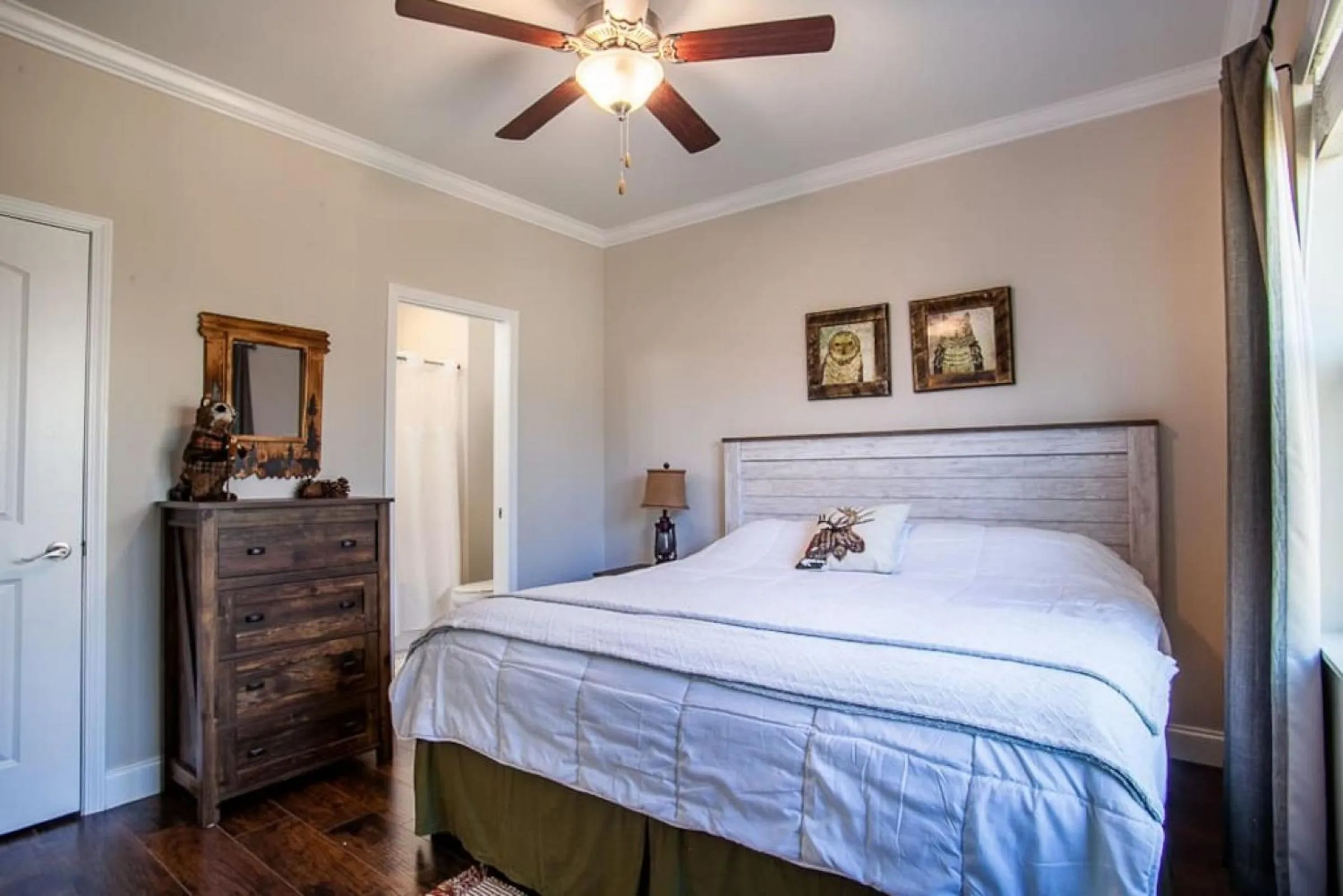 Bedroom, Bed in Cozy Cades Cove Condo with Community Pool