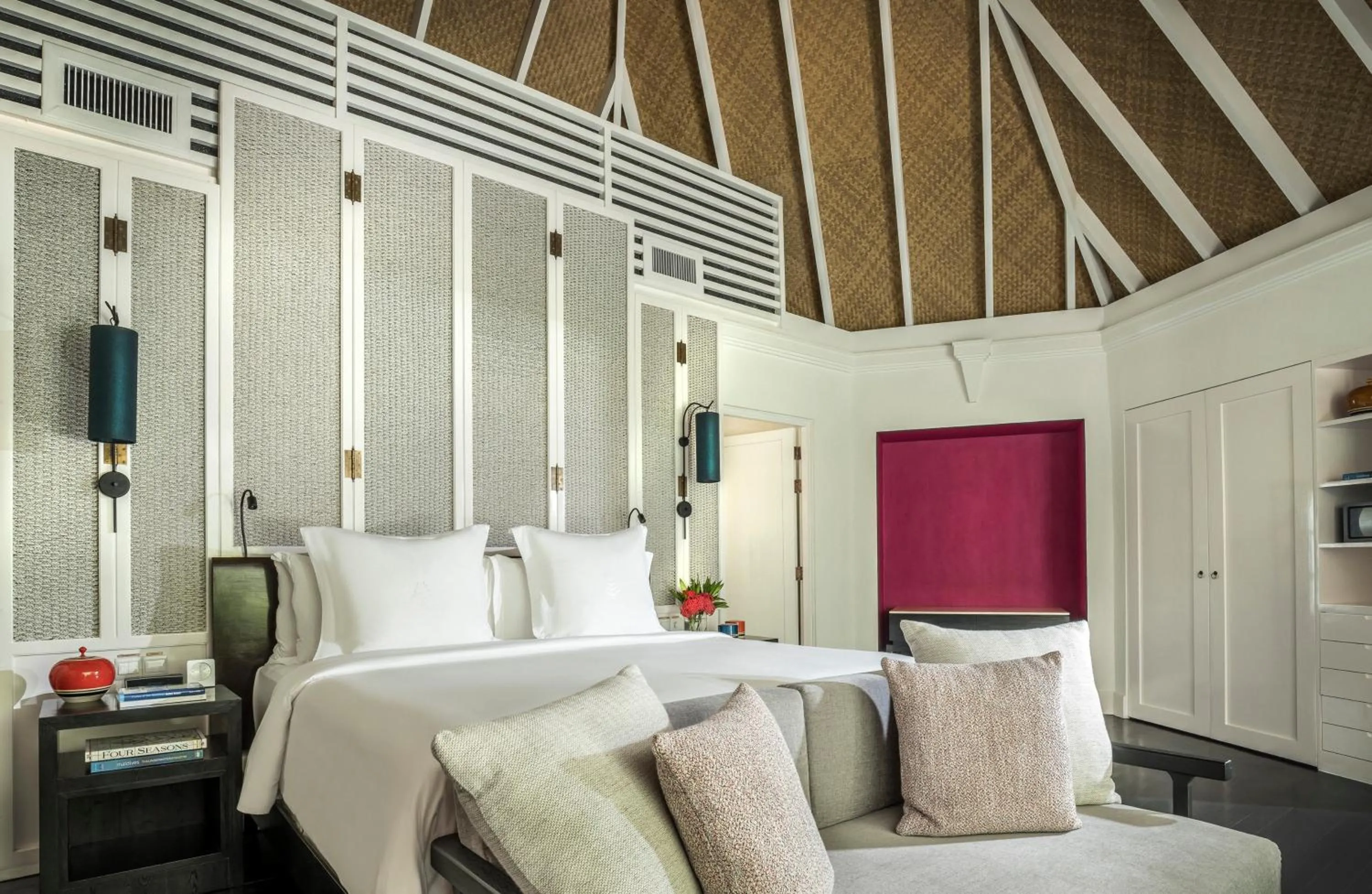 Bed in Four Seasons Resort Maldives at Kuda Huraa