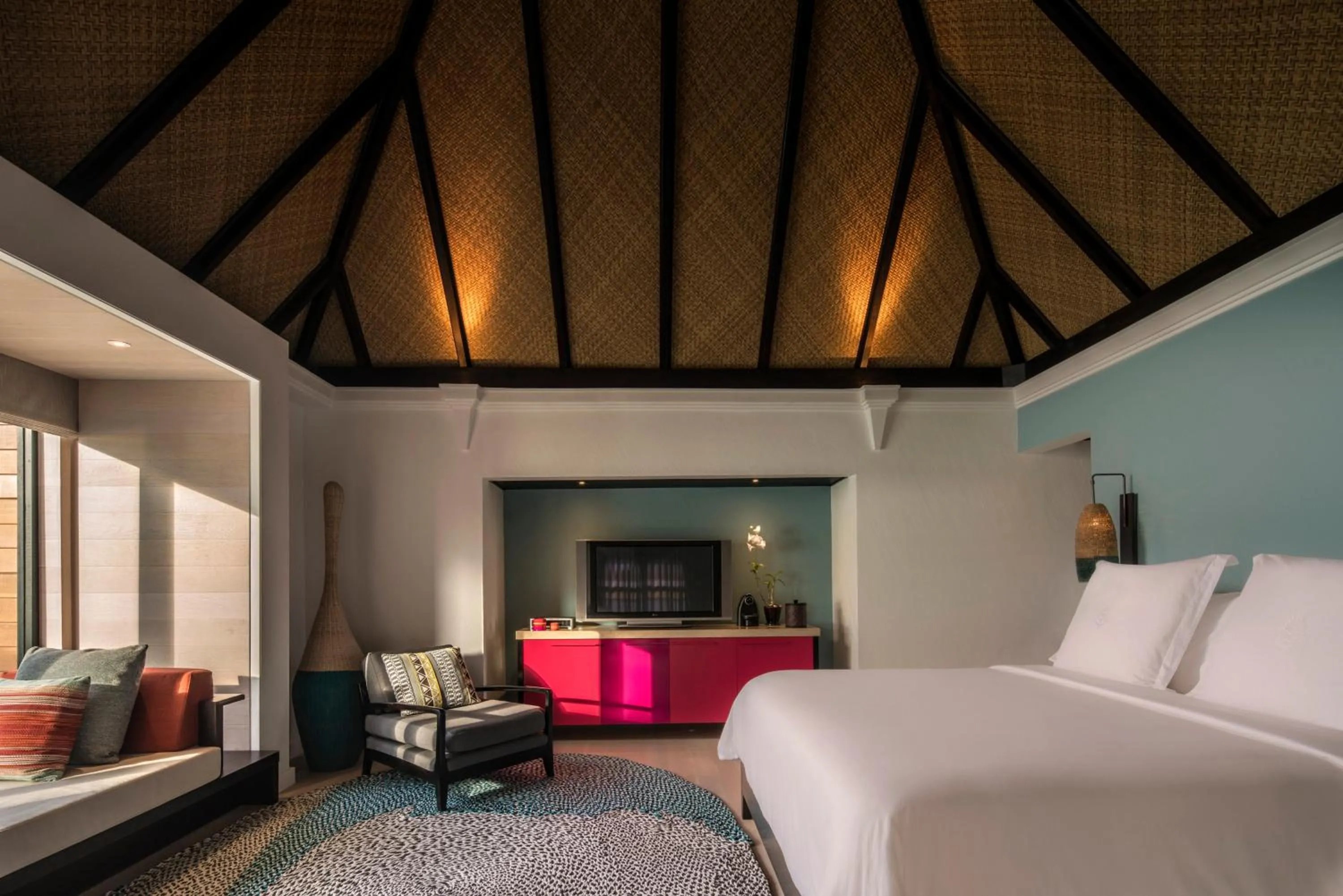 Bed in Four Seasons Resort Maldives at Kuda Huraa
