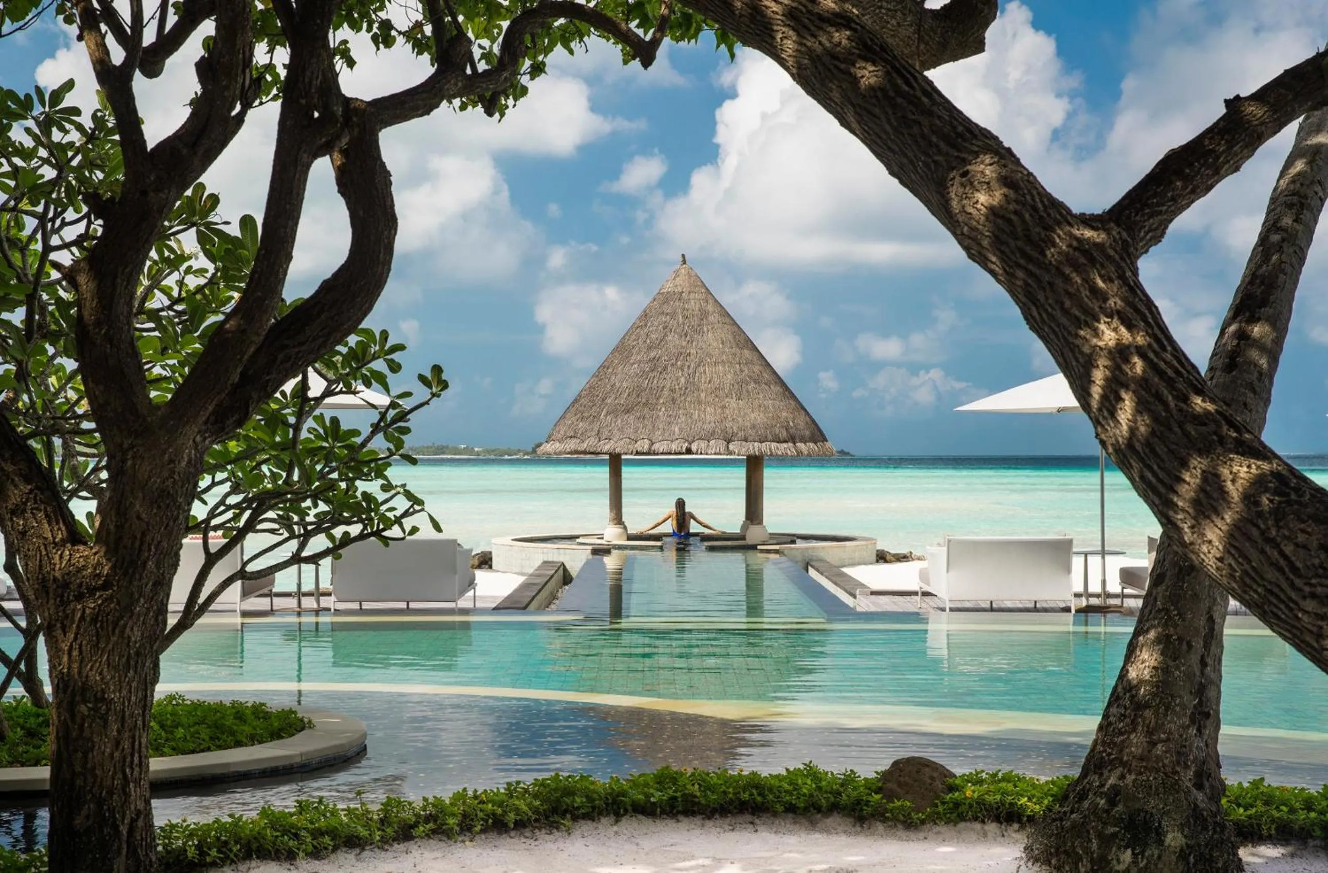 Swimming pool in Four Seasons Resort Maldives at Kuda Huraa