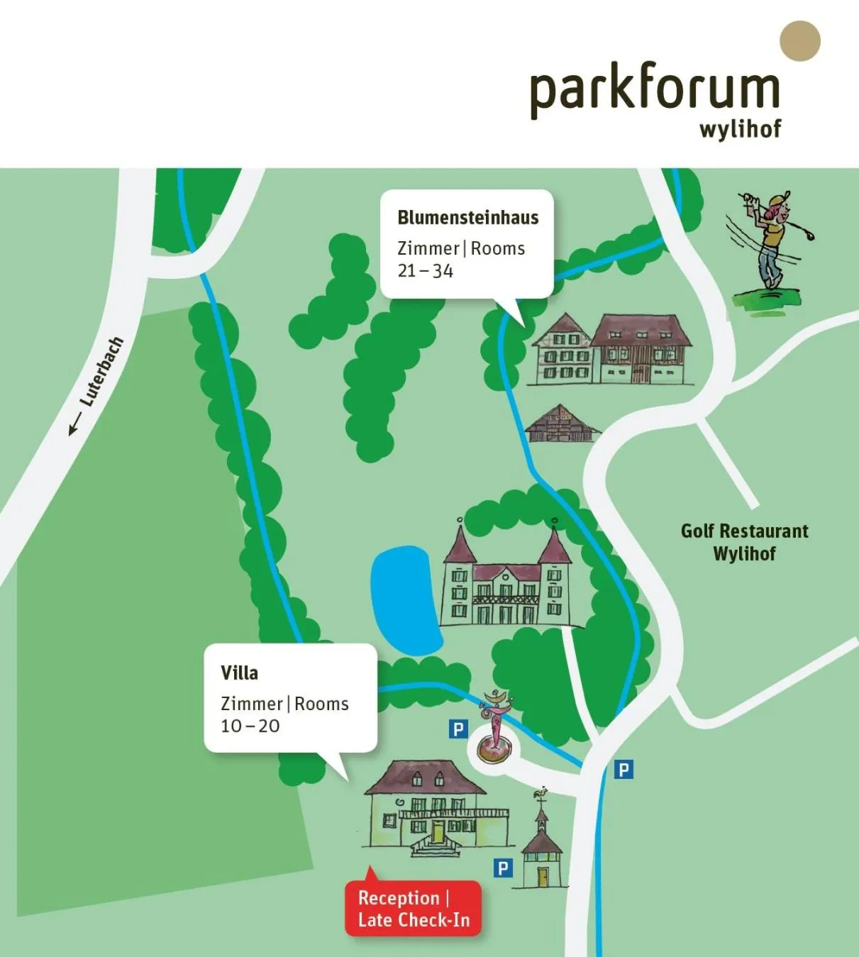 Floor plan in Parkforum Wylihof