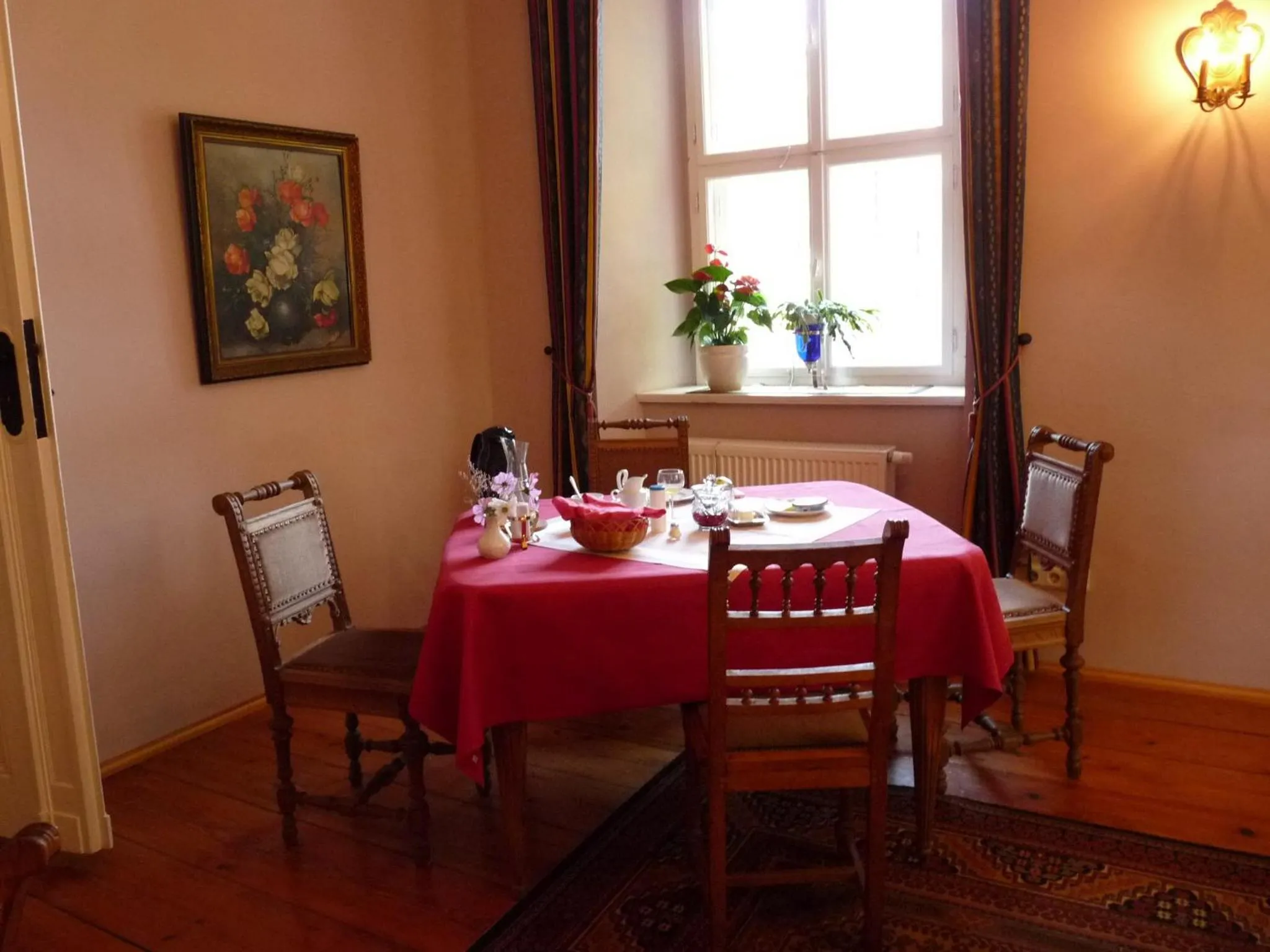 Dining area in Schloss Triestewitz