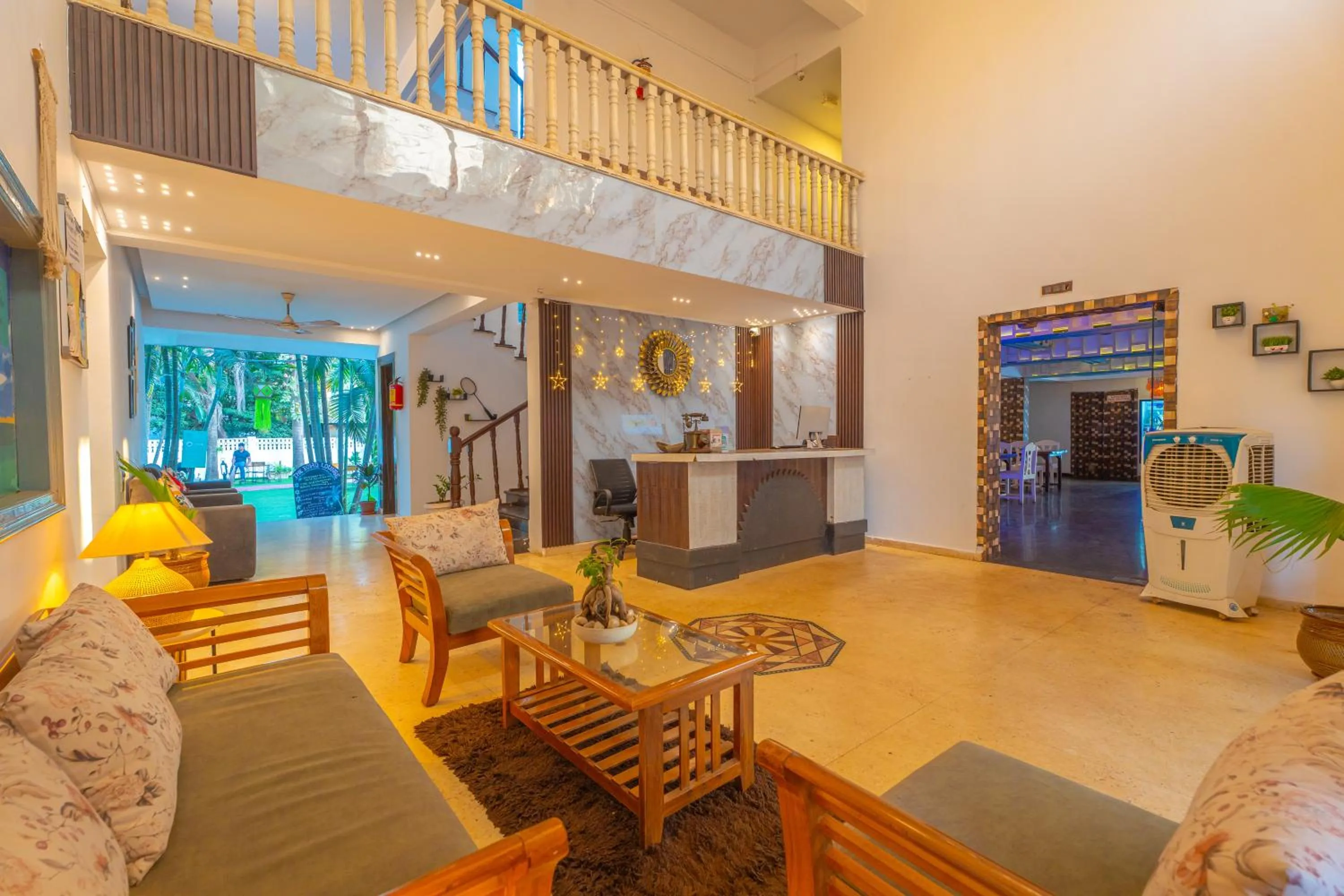 Lobby or reception in The Boho, Vagator Beach Goa Near Thalassa