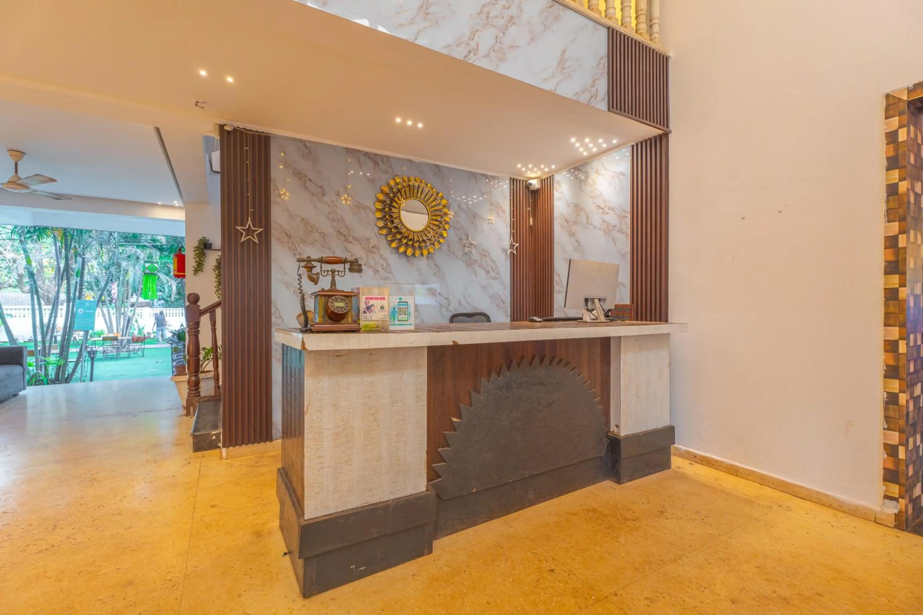 Lobby or reception in The Boho, Vagator Beach Goa Near Thalassa