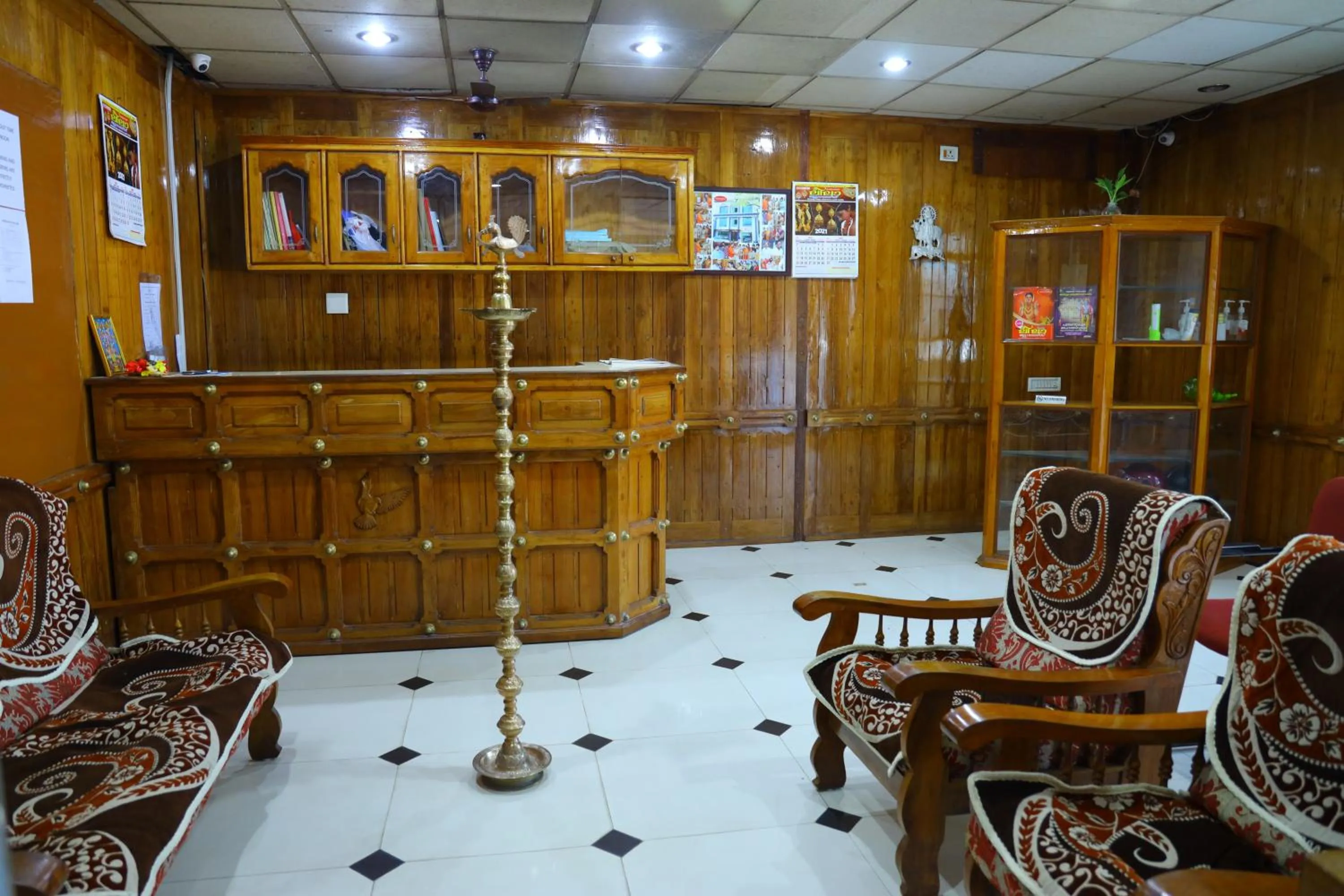 Lobby or reception in Ramanilayam Tourist Home
