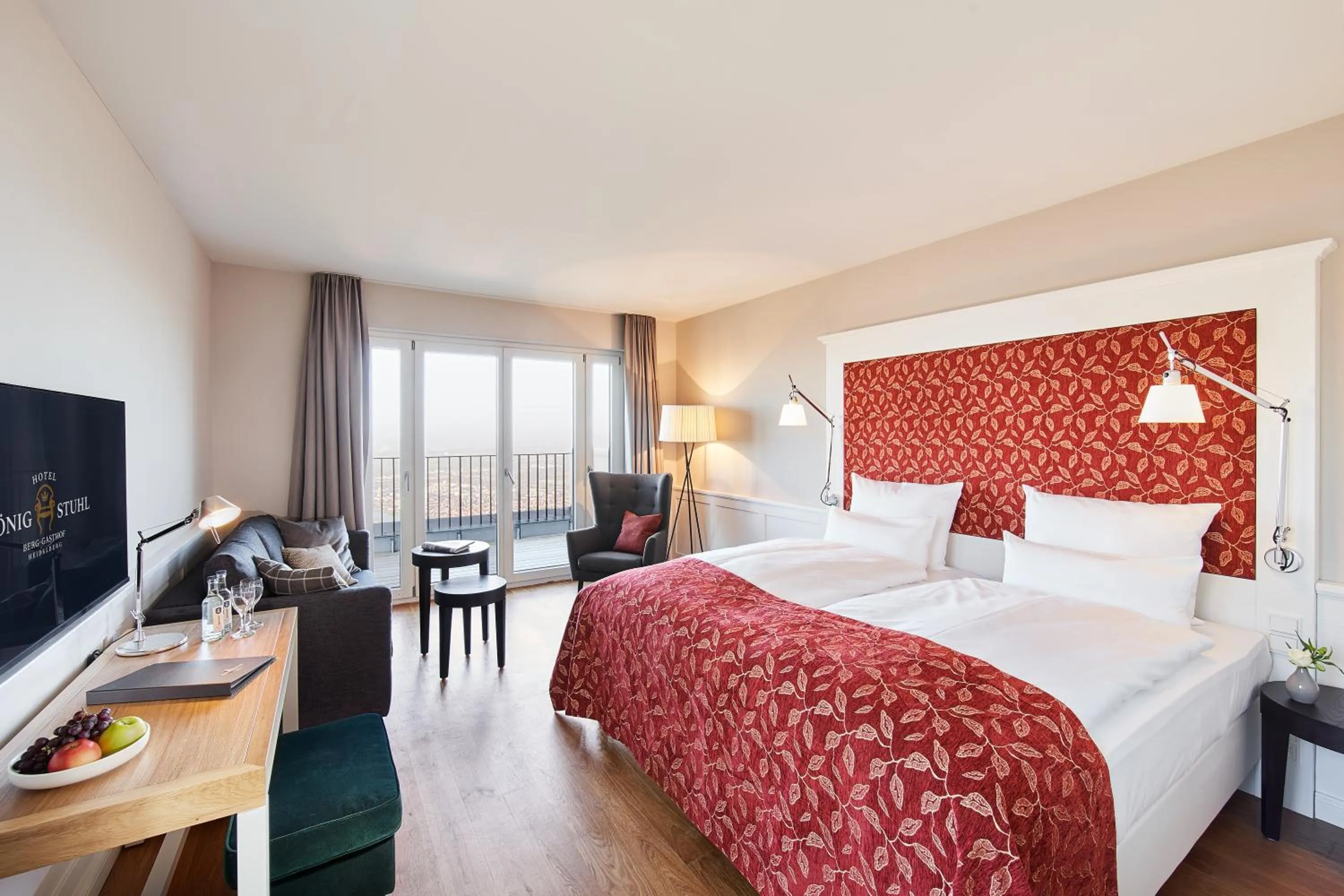 Photo of the whole room, Bed in Berggasthof Königstuhl