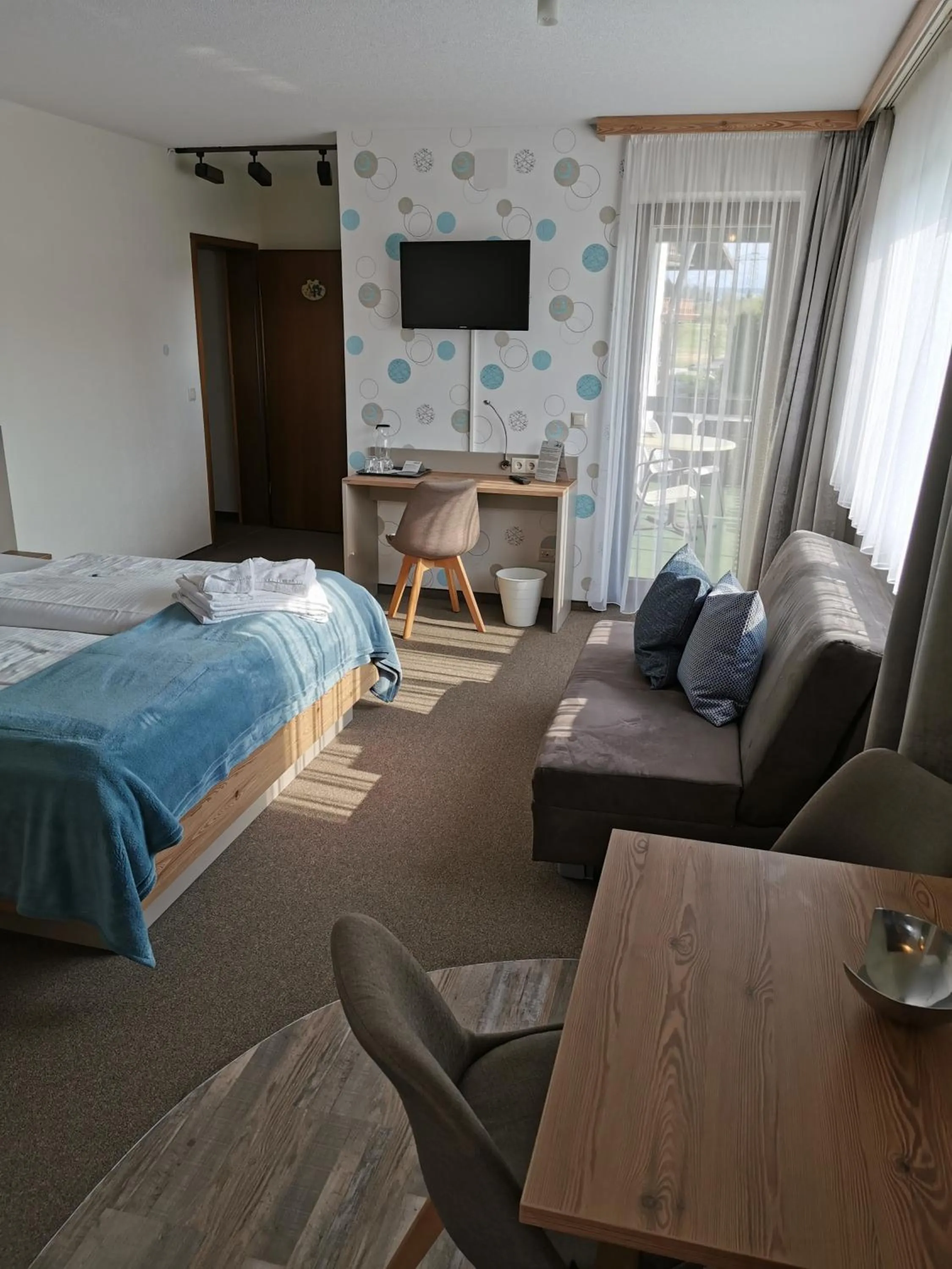 Bed in Hotel Allgäu Garni