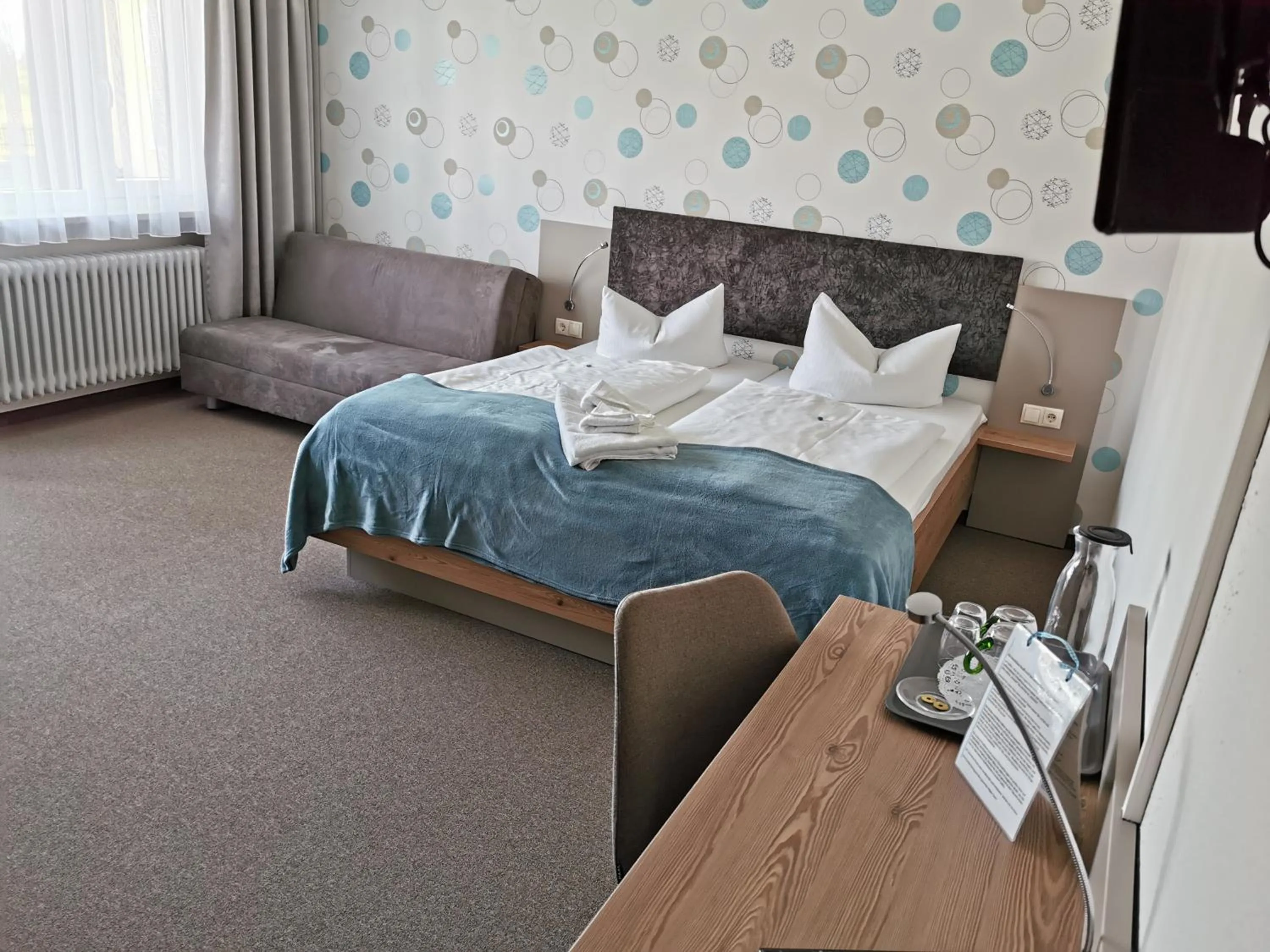 Photo of the whole room, Bed in Hotel Allgäu Garni