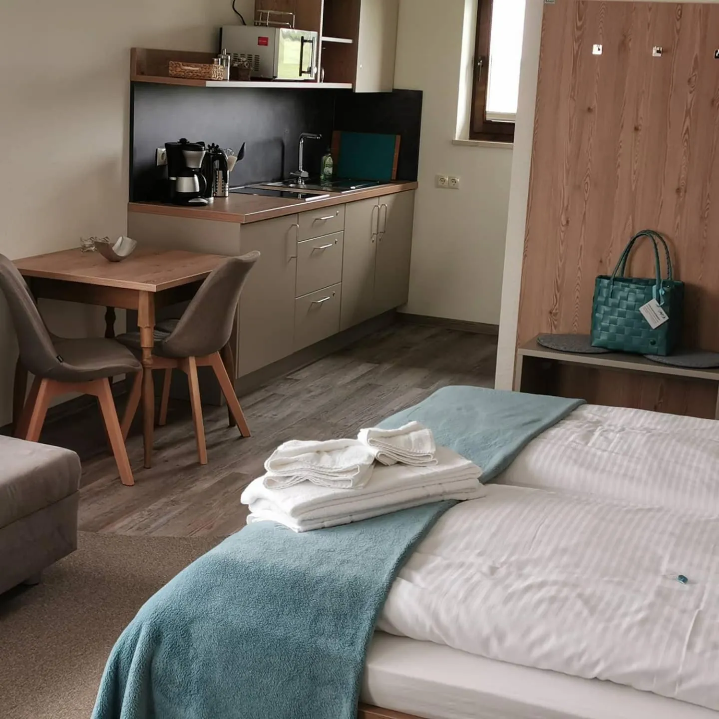 Bed in Hotel Allgäu Garni