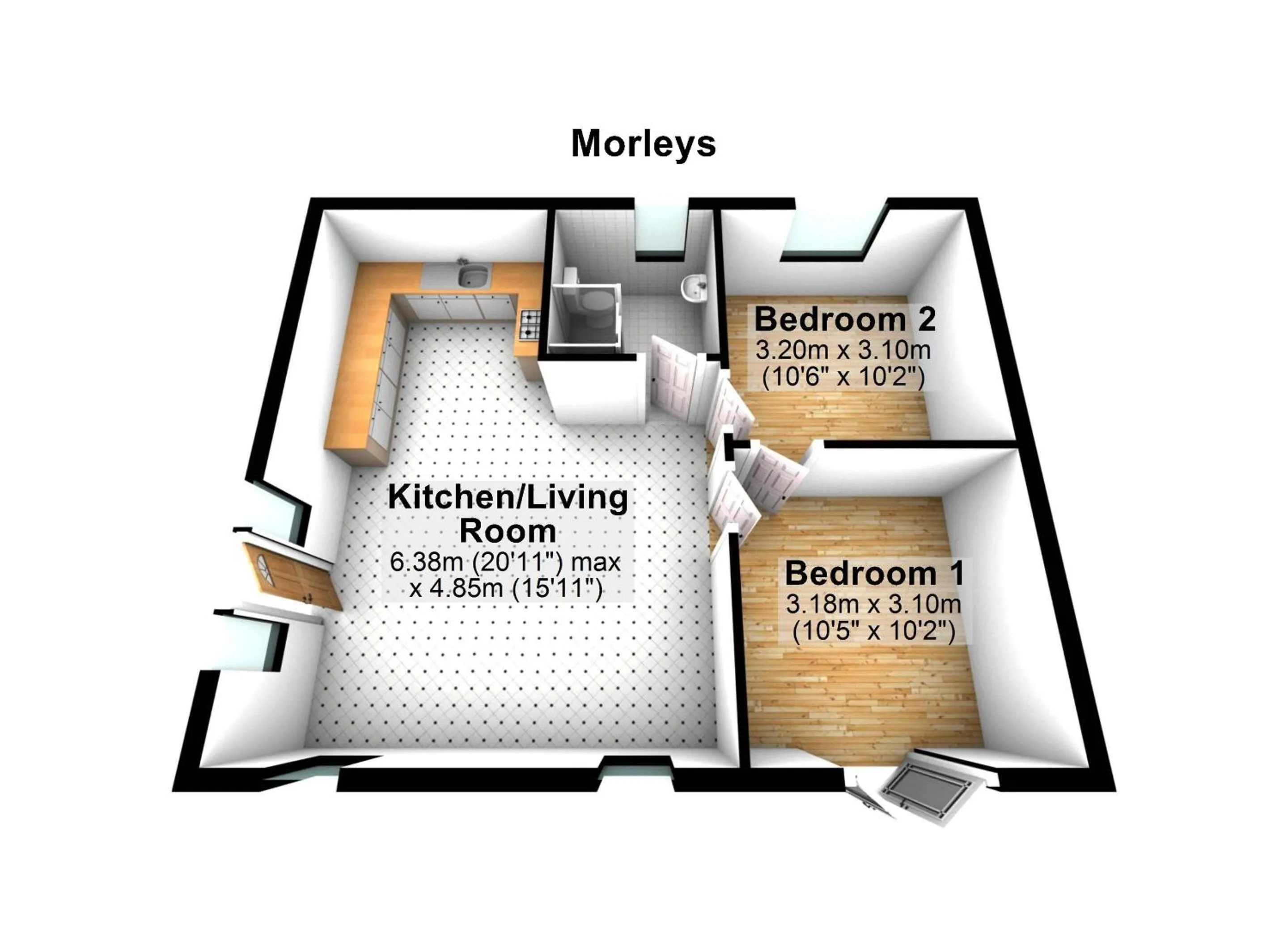 Floor plan in Morley's