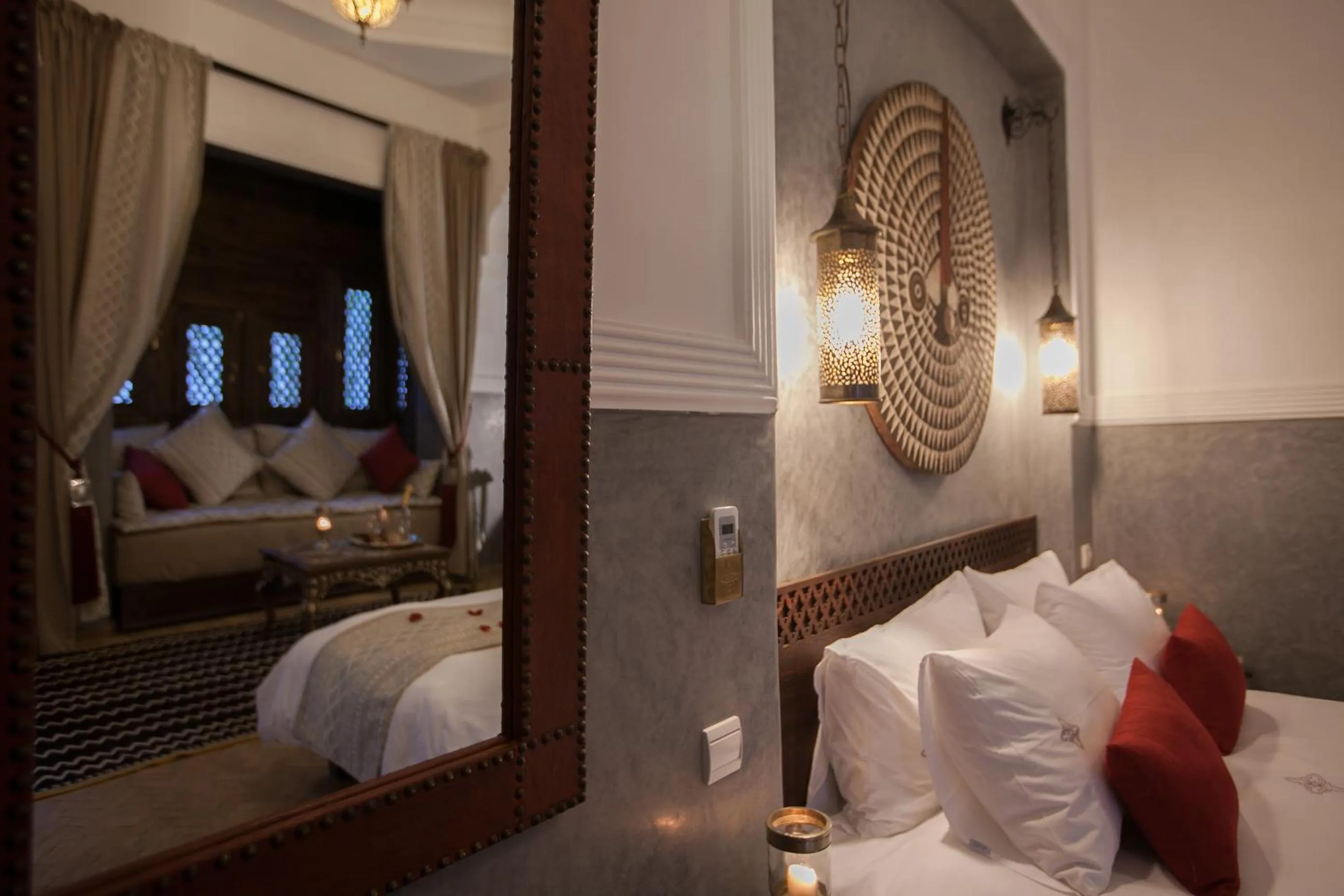 Decorative detail, Bed in Riad le Clos des Arts