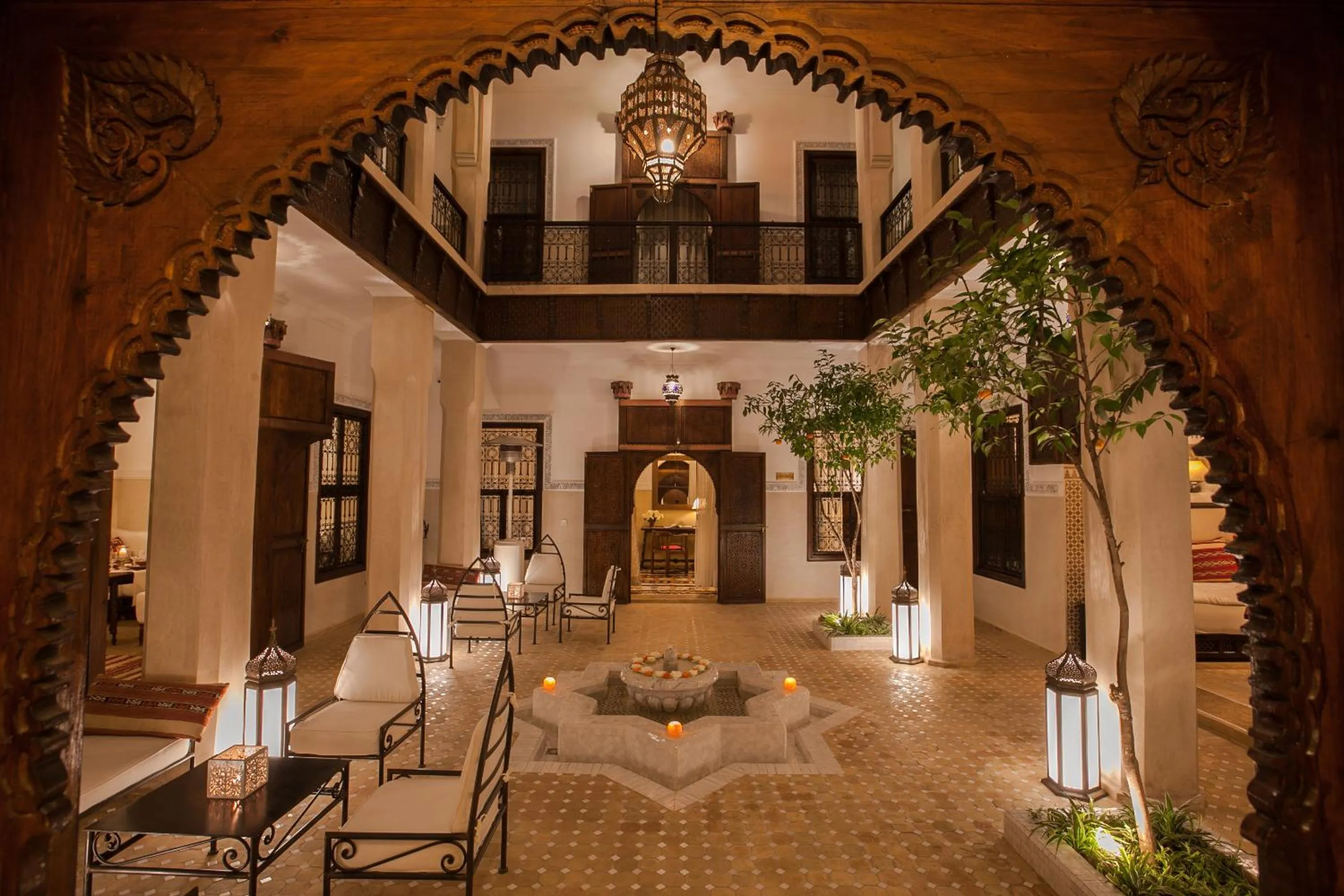 Patio in Riad le Clos des Arts