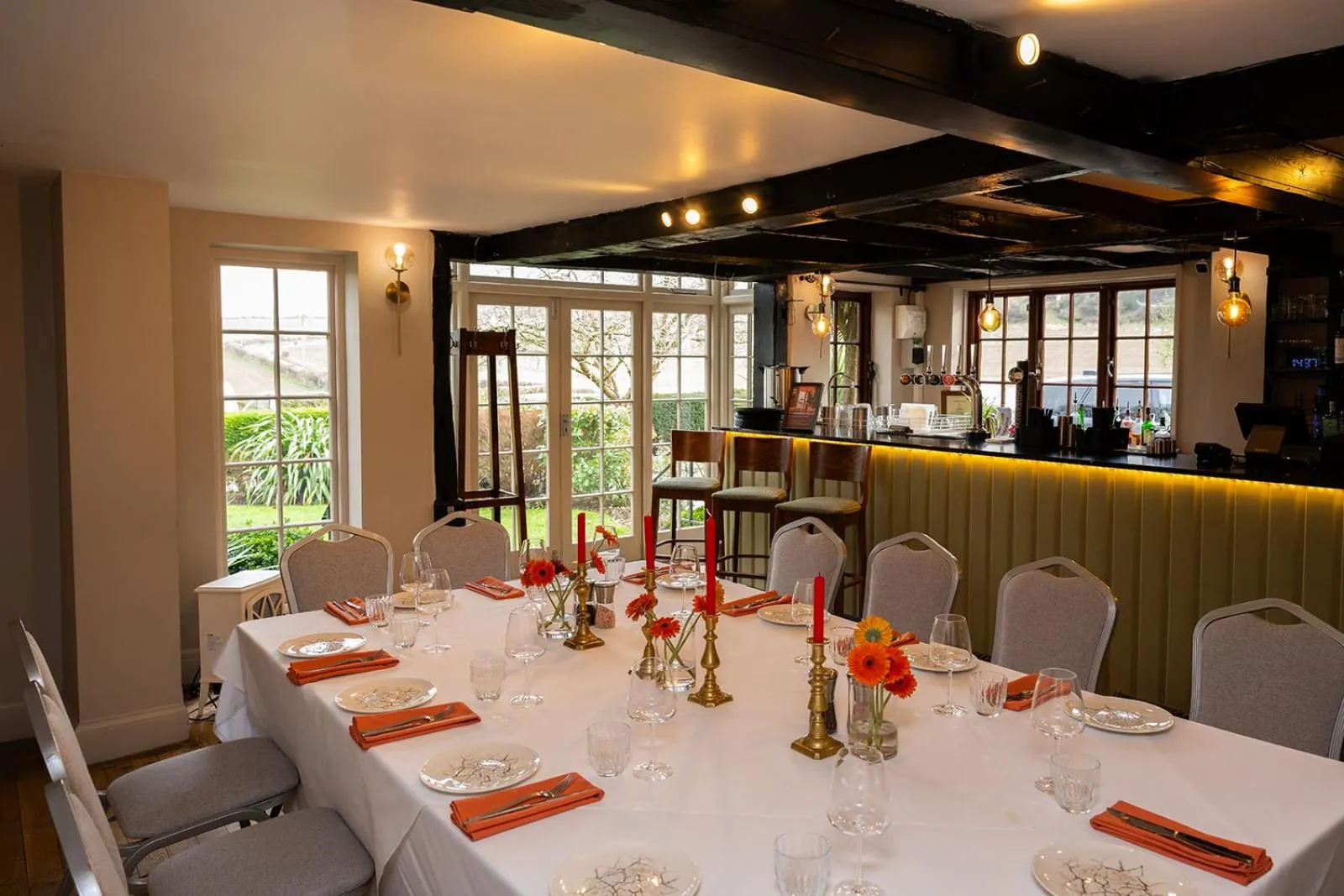 Dining area in Tottington Manor Hotel