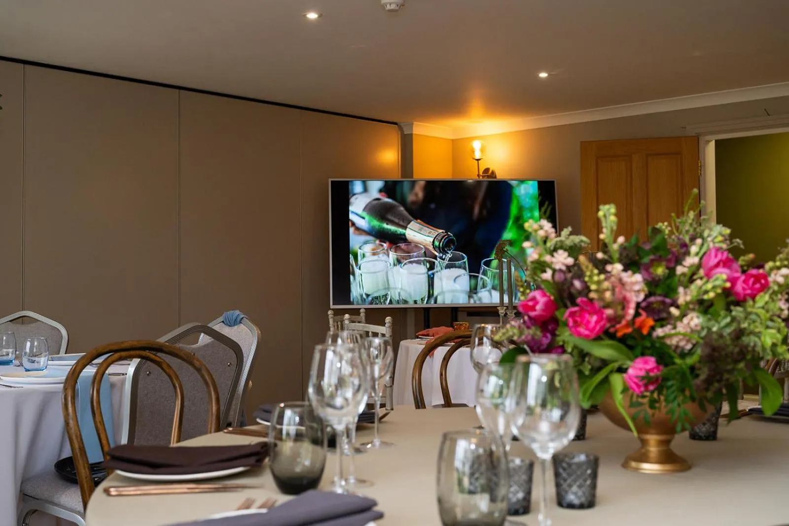 Dining area in Tottington Manor Hotel