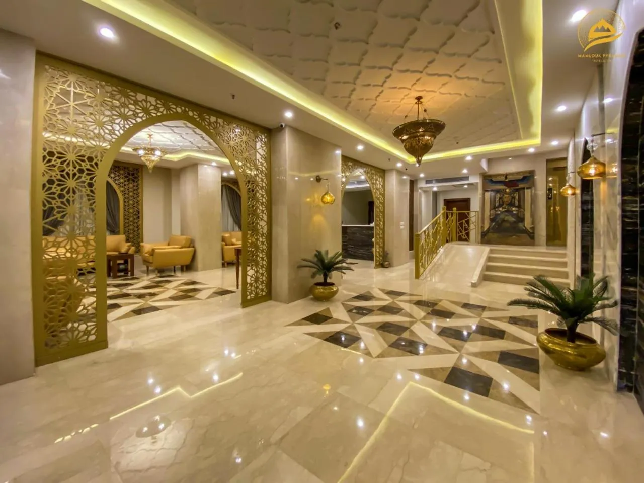 Lobby or reception in Mamlouk Pyramids Hotel