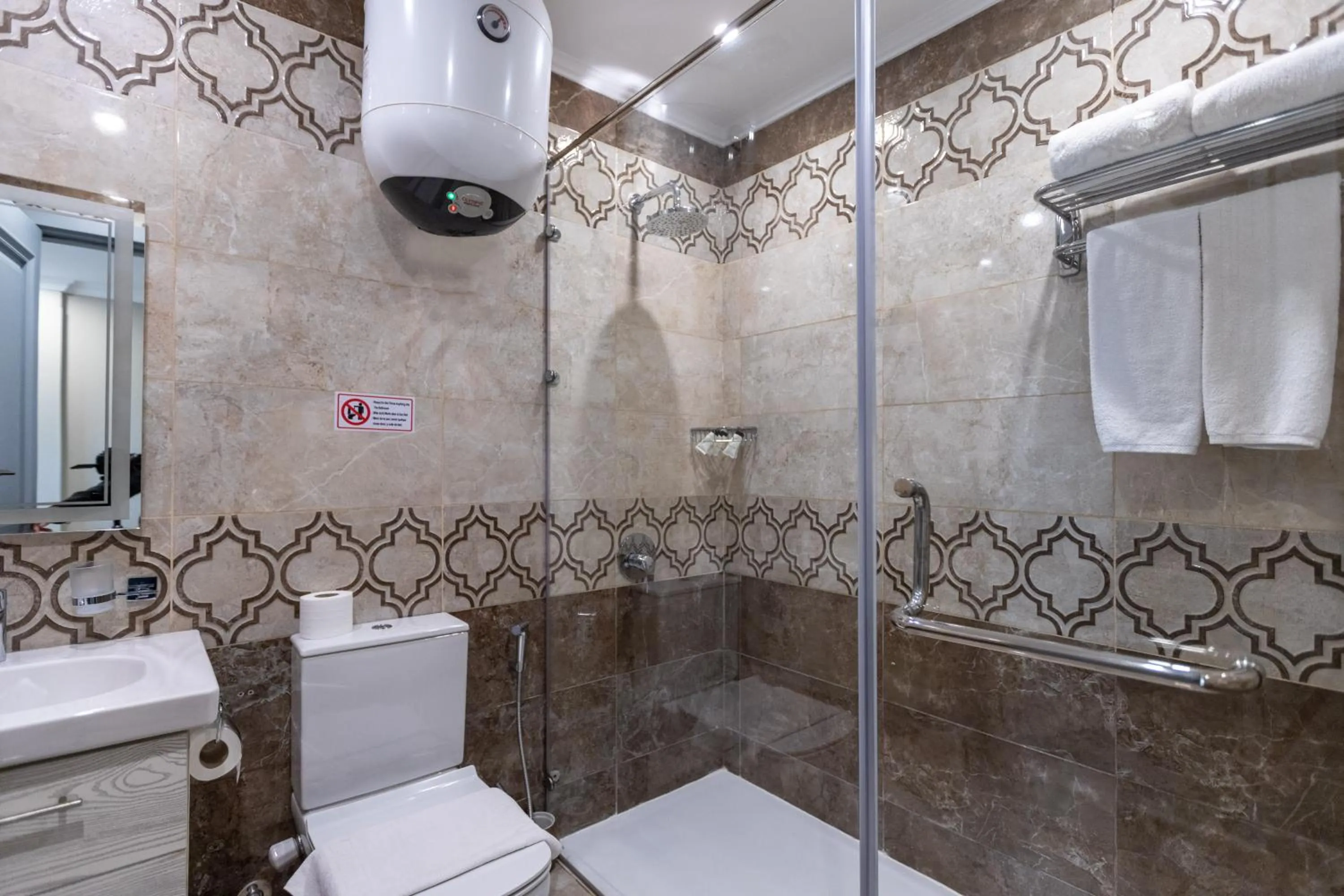 Toilet in Mamlouk Pyramids Hotel