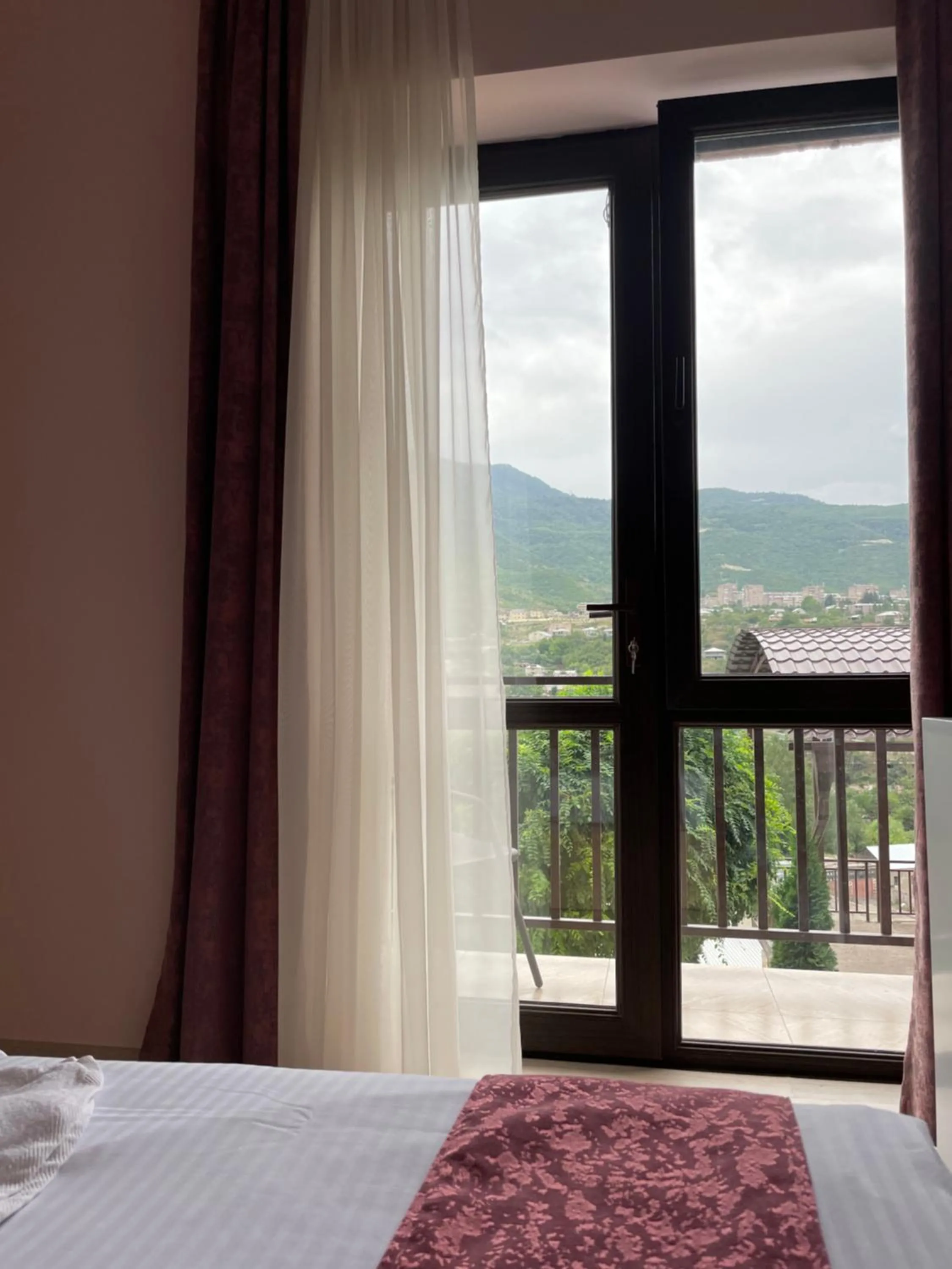 Balcony/Terrace, Bed in Kamar Hotel Ijevan