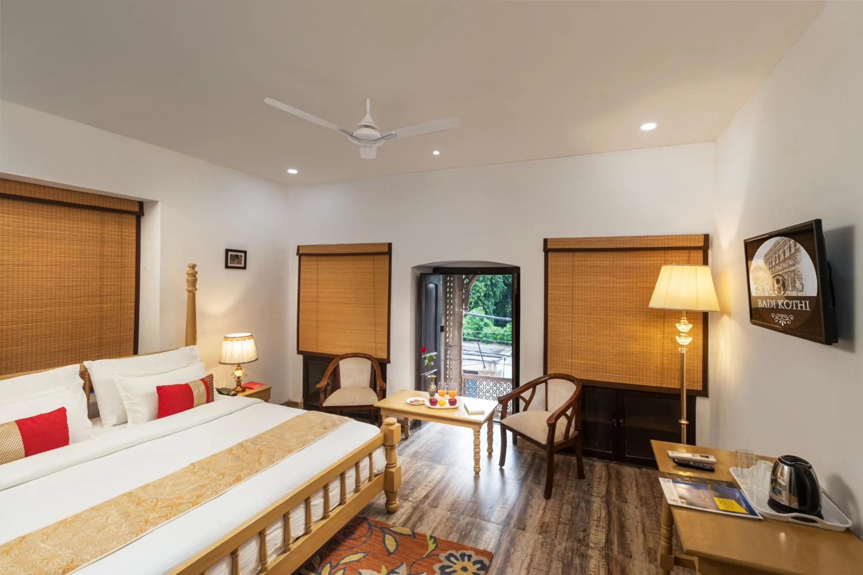 Photo of the whole room, Bed in WelcomHeritage Badi Kothi