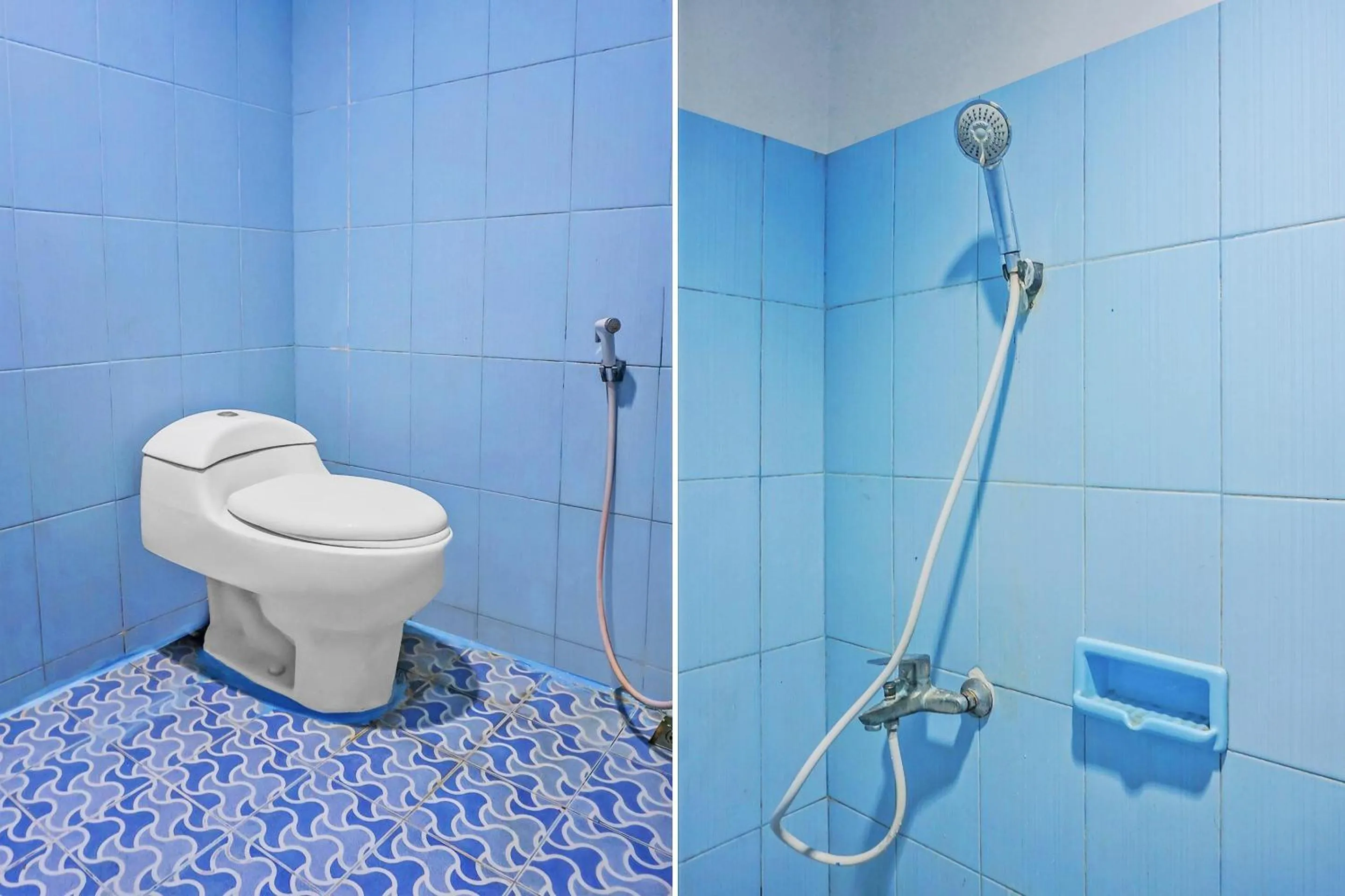 Bathroom in Hotel O Wisma Favorite Makassar Near Benteng Rotterdam