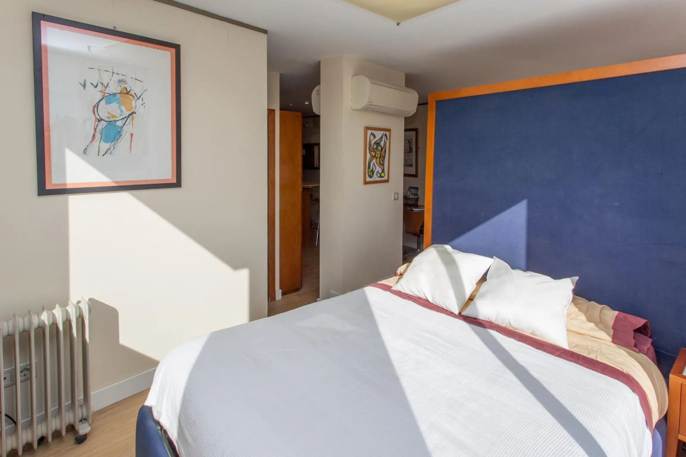 Day, Bed in Gaudi penthouse with terrace views