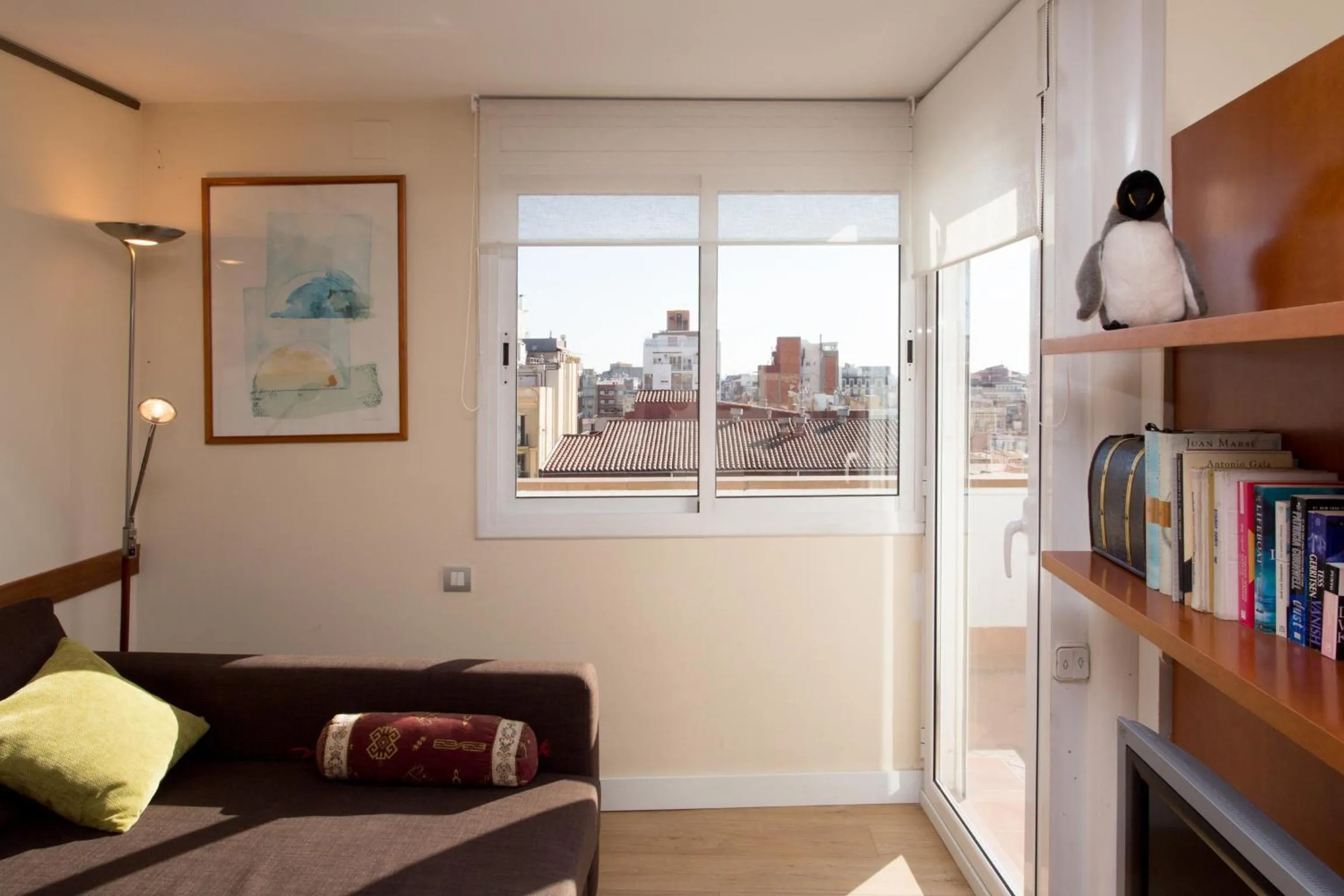 Day in Gaudi penthouse with terrace views