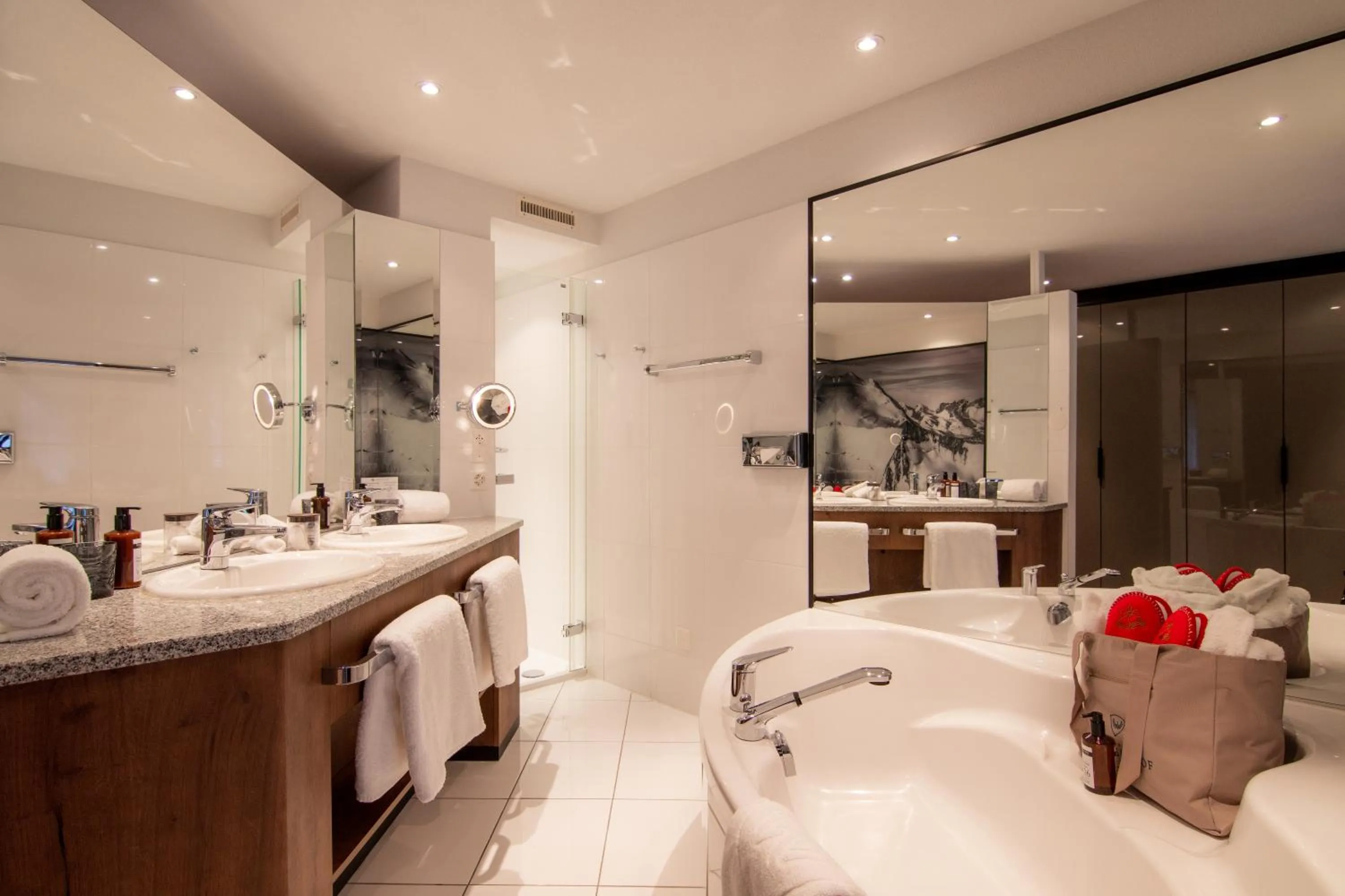 Bathroom in Walliserhof Grand-Hotel & Spa Relais & Châteaux