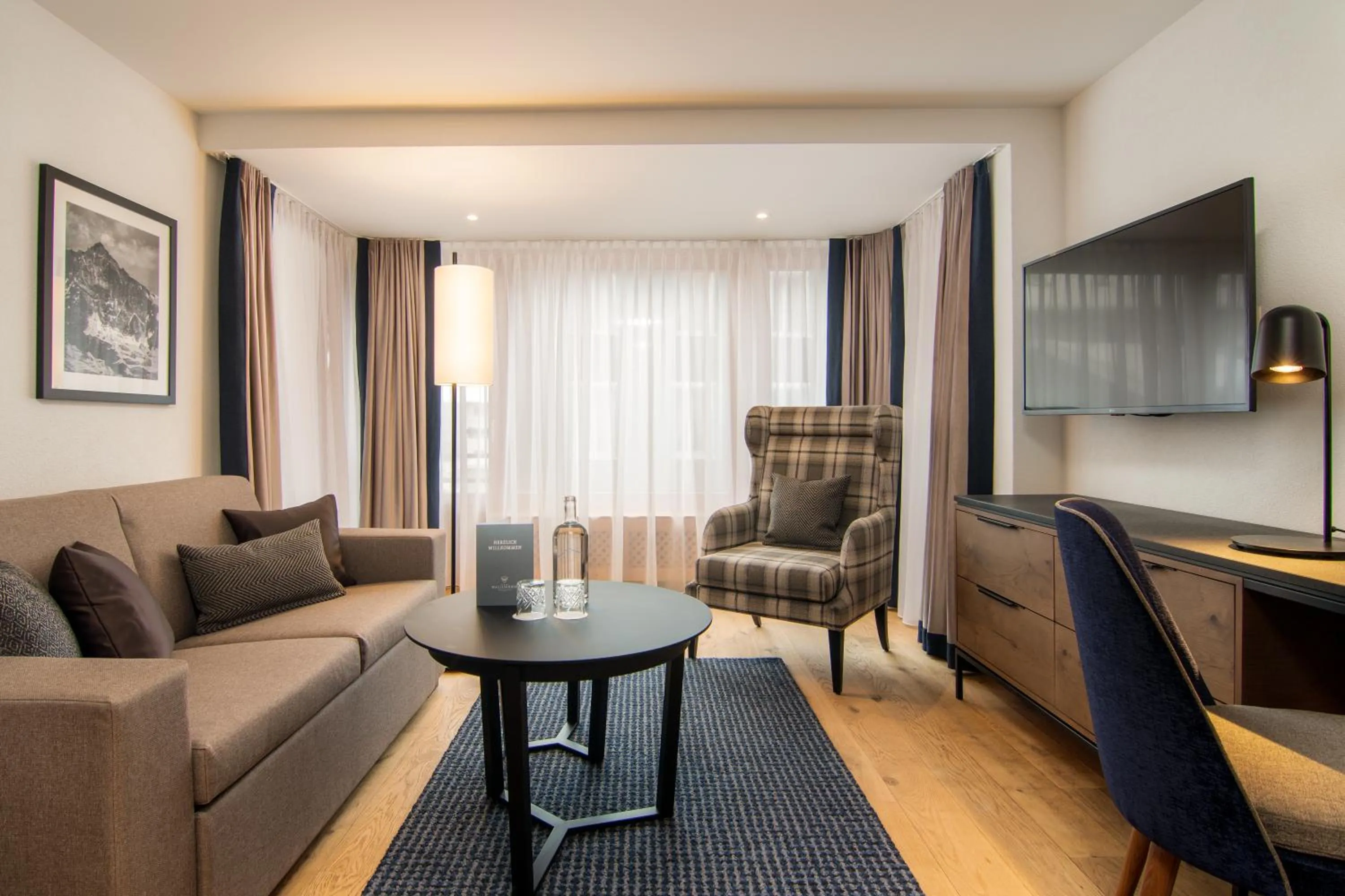 Living room in Walliserhof Grand-Hotel & Spa Relais & Châteaux