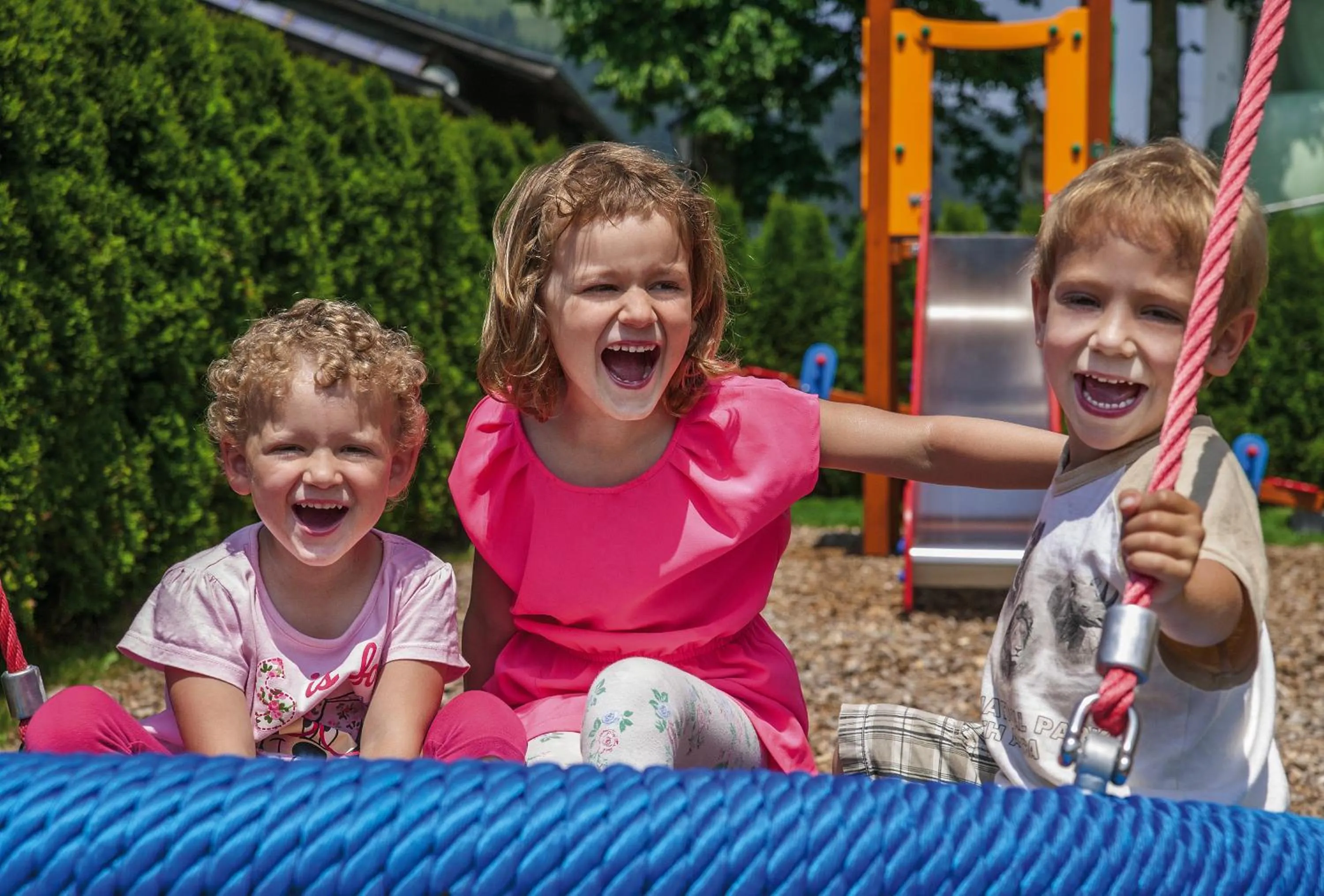Children play ground in Apparthotel Talhof, Restaurant, Pool und Spa