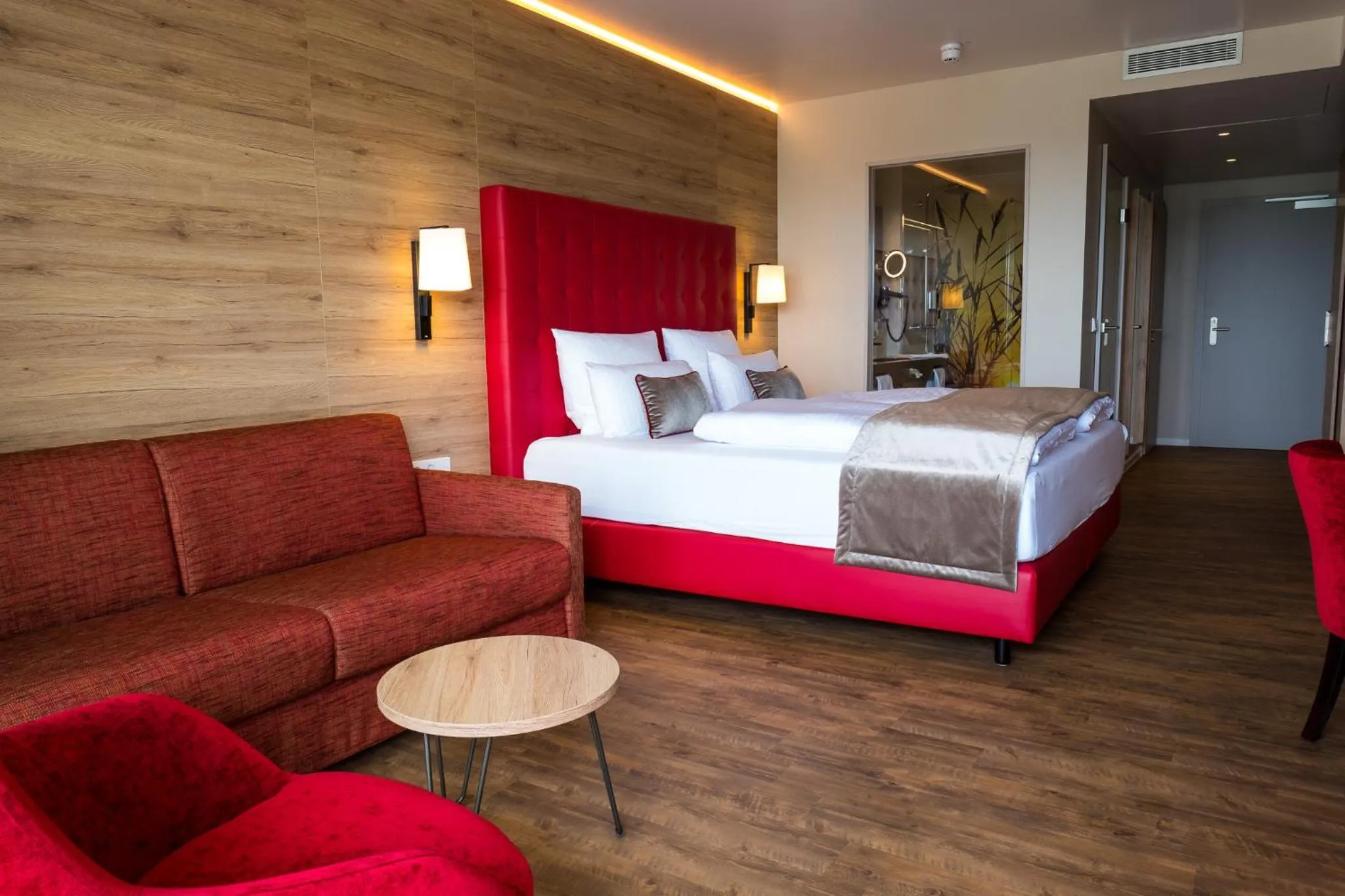 Bed in Rebhan's Business und Wellness Hotel