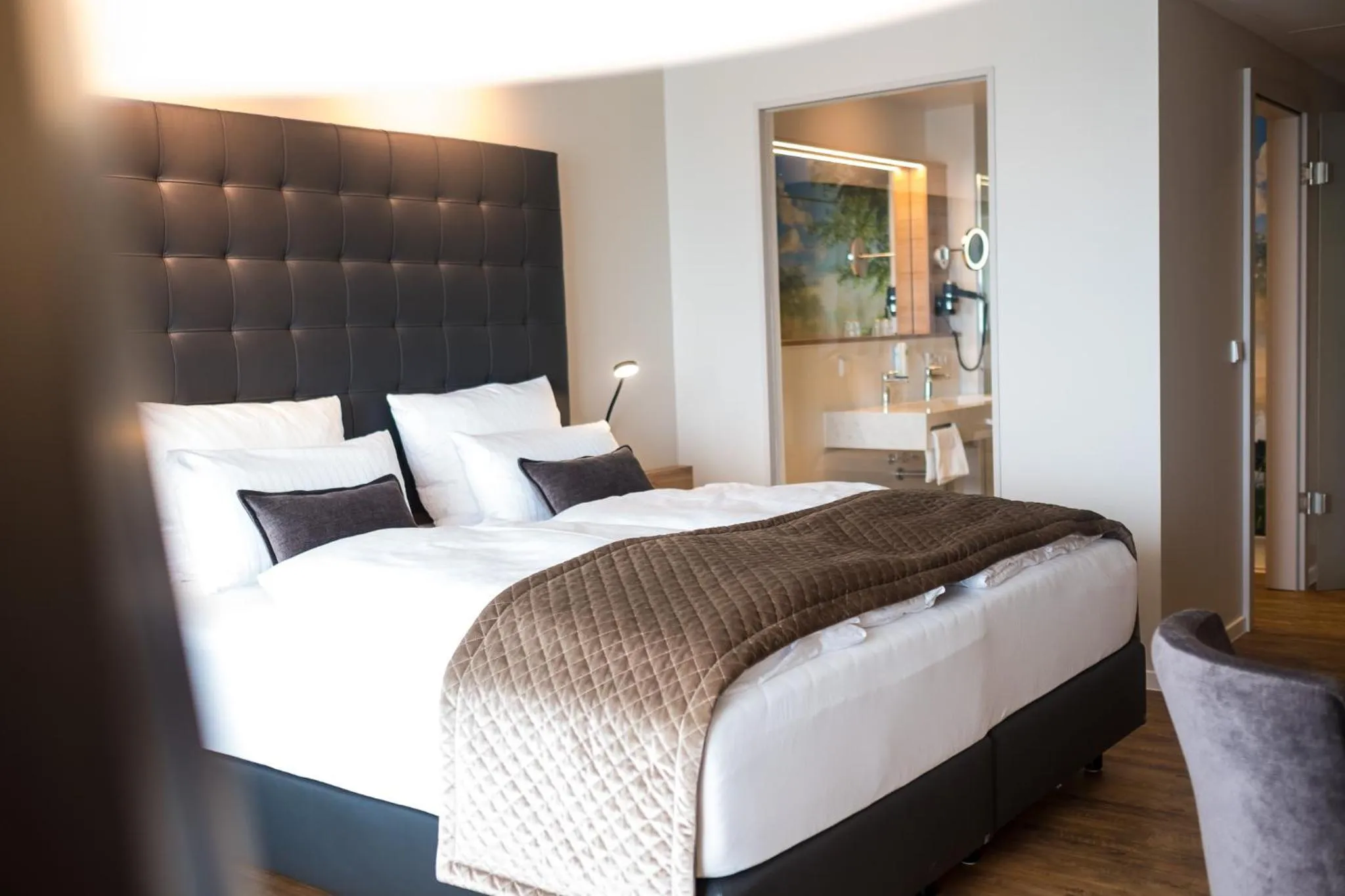 Bed in Rebhan's Business und Wellness Hotel