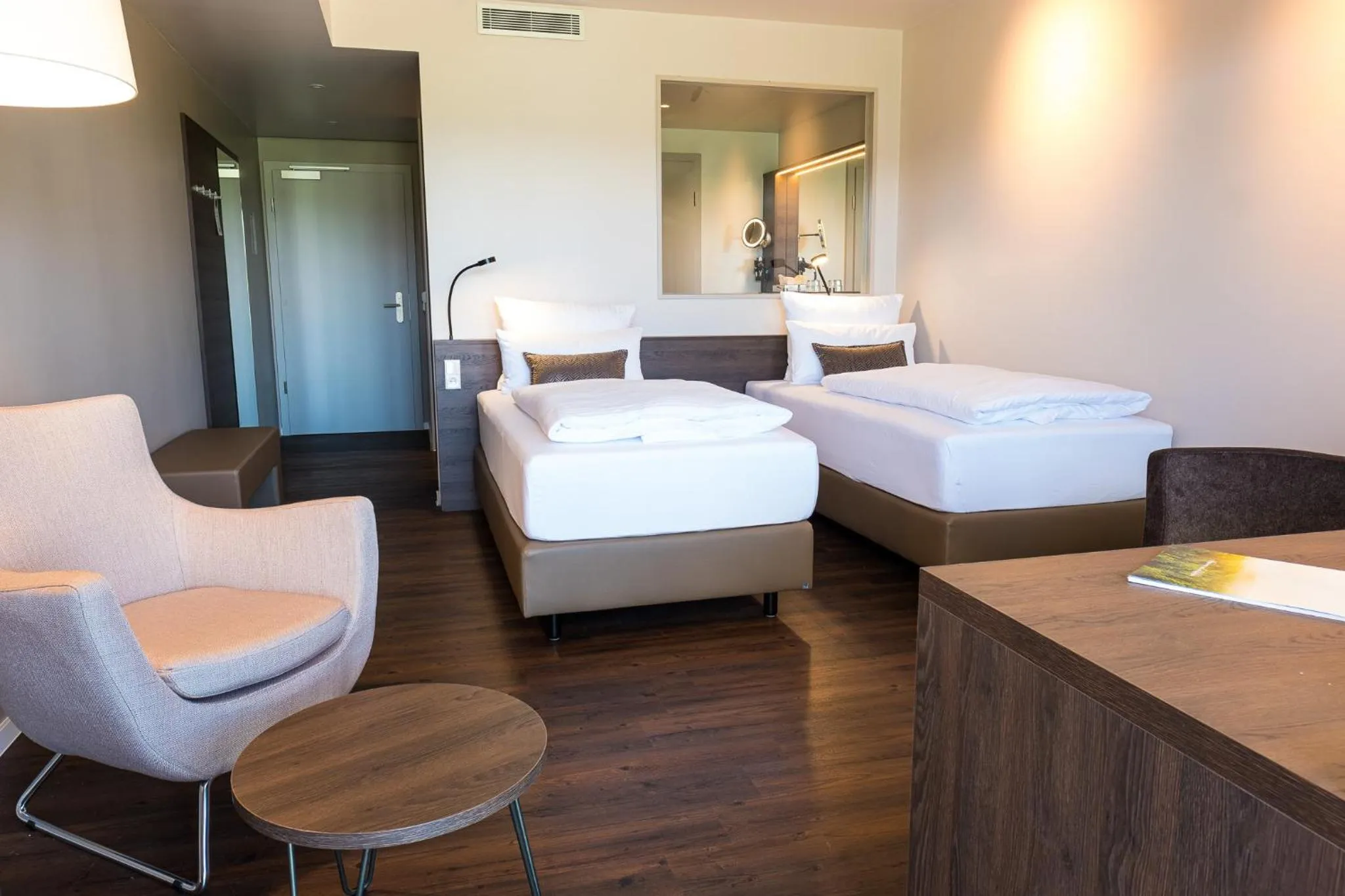 Bed in Rebhan's Business und Wellness Hotel