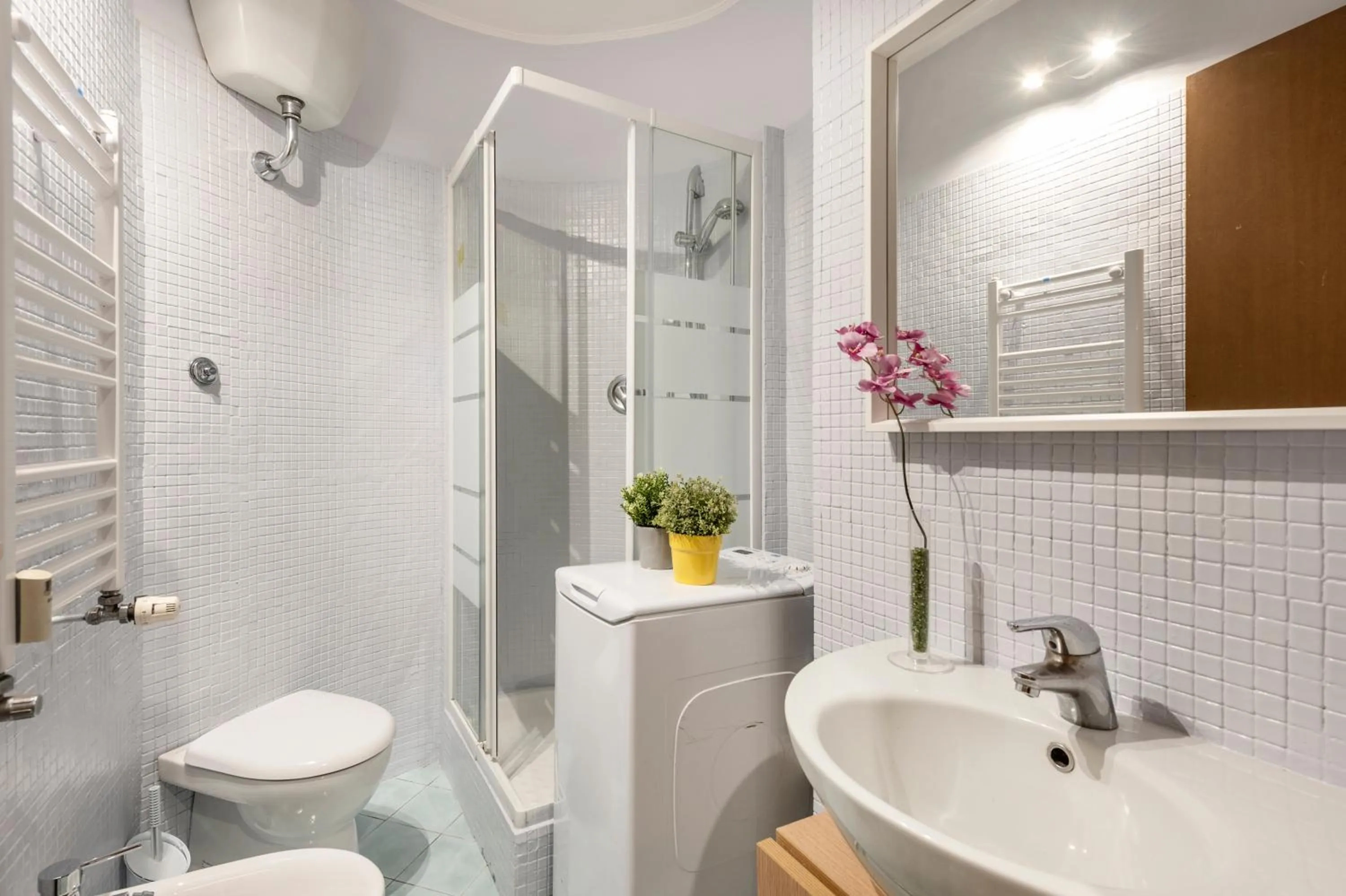 Bathroom in White Rooms Colosseo