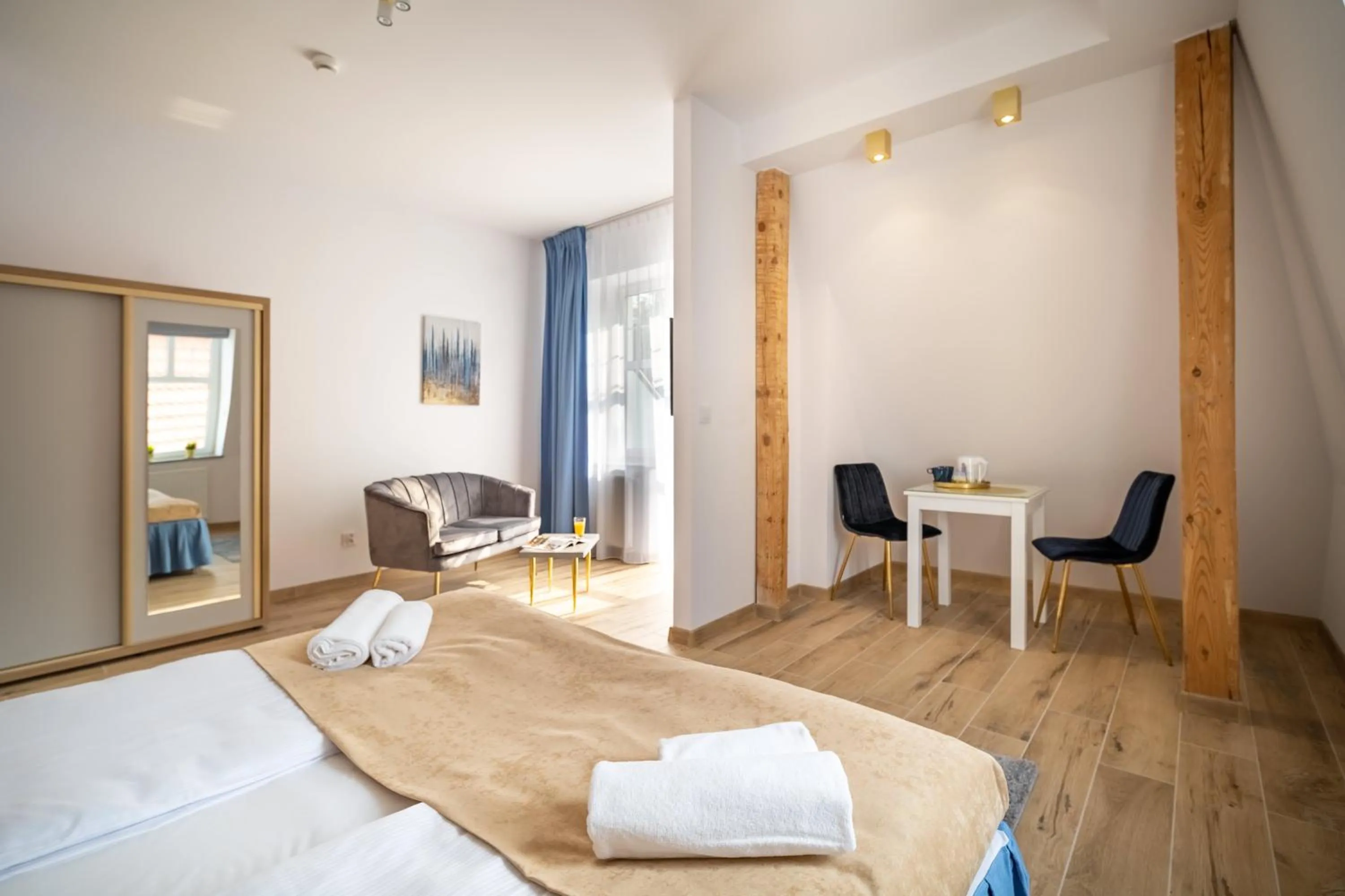 Bed in Helios Aparthotel