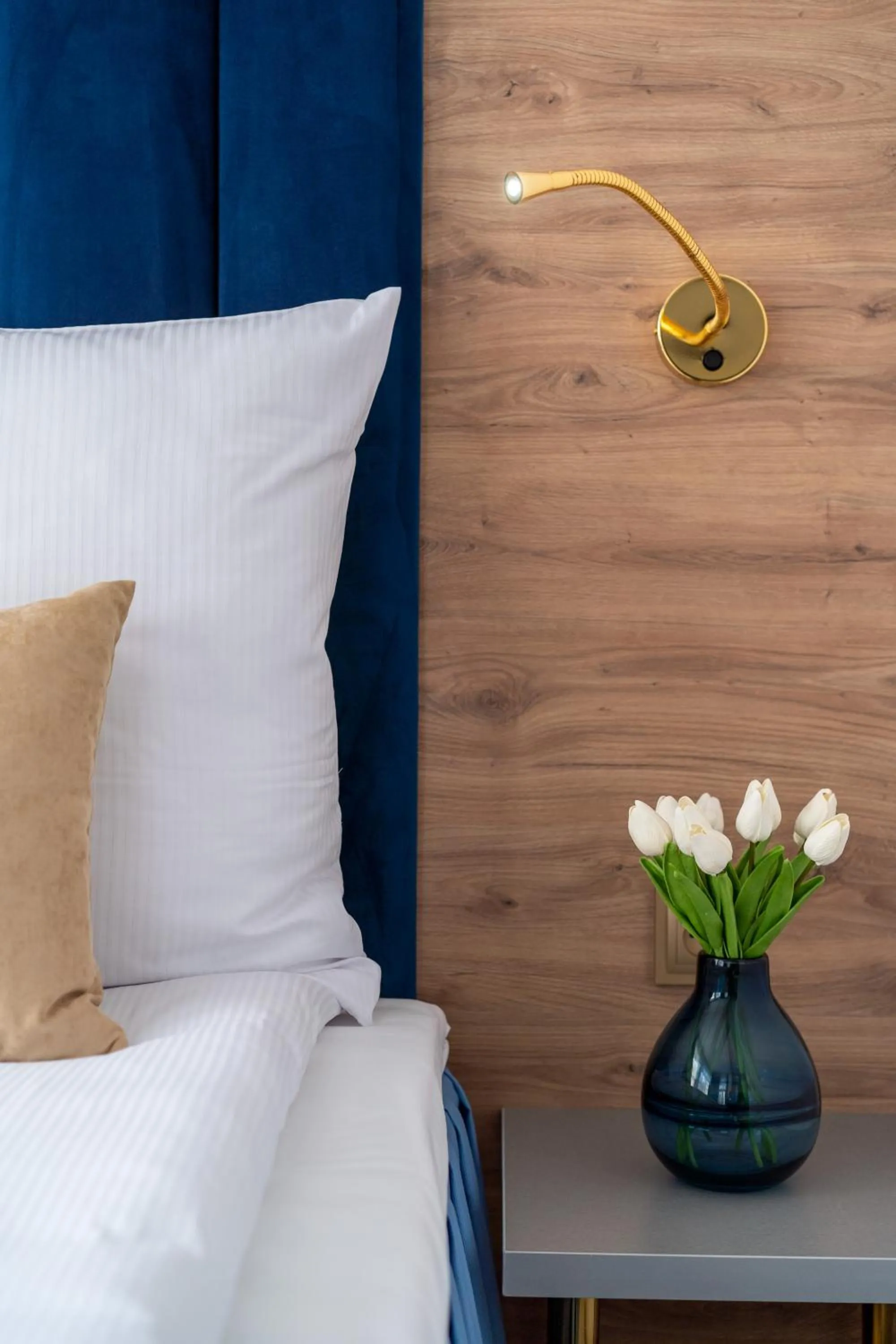 Bed in Helios Aparthotel