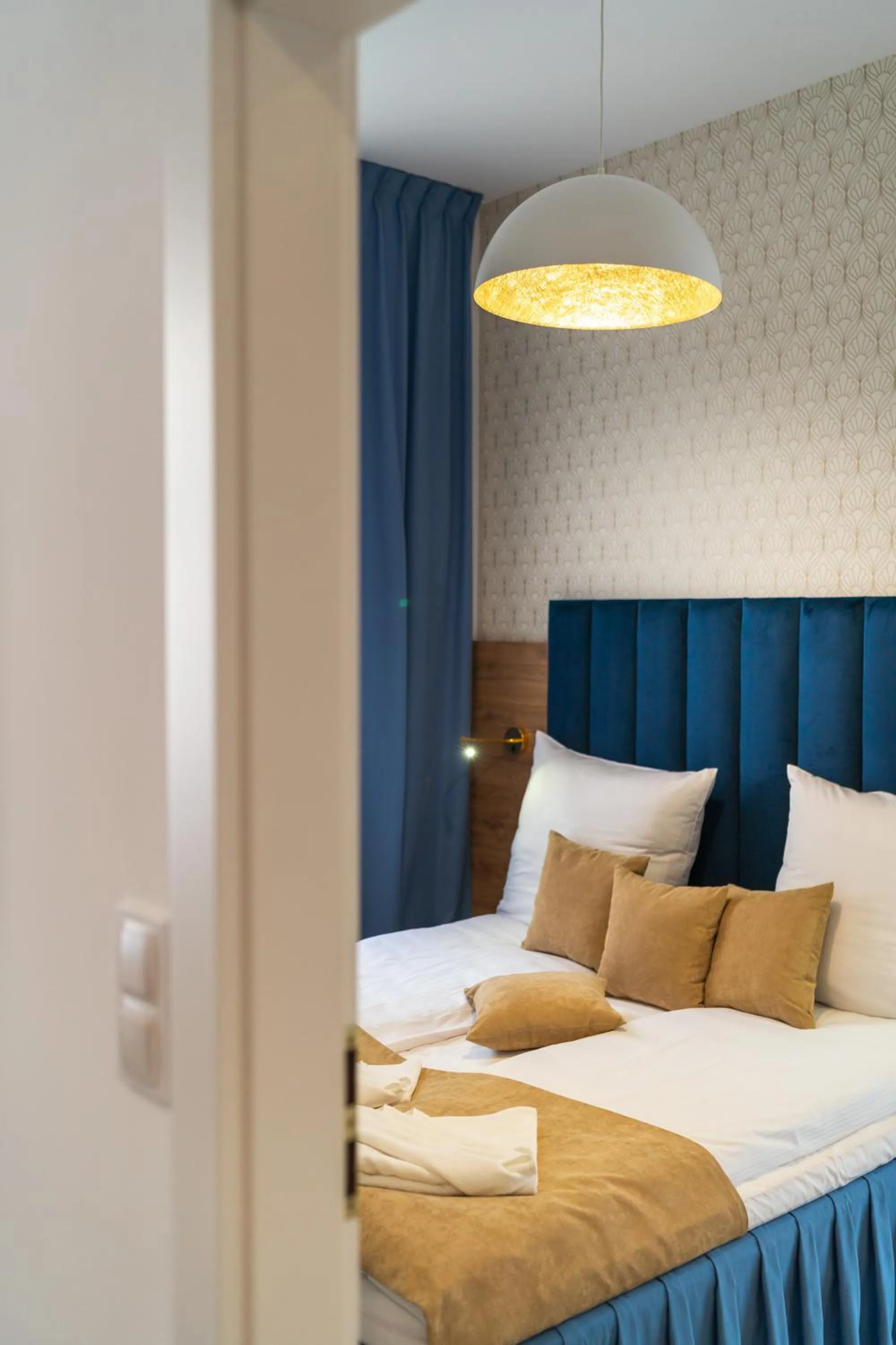 Bed in Helios Aparthotel