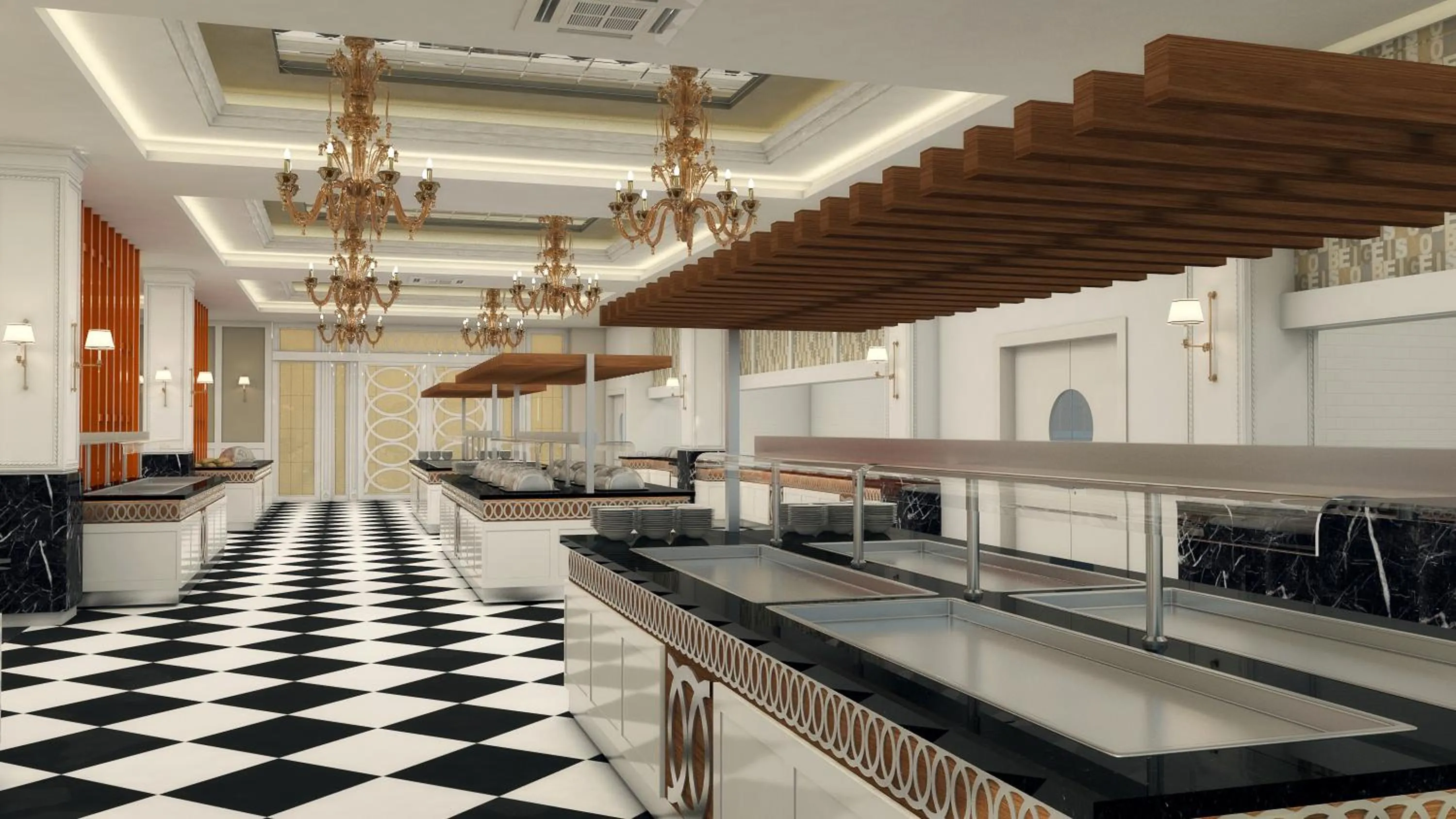 Restaurant/places to eat in Royal Garden Beach Hotel