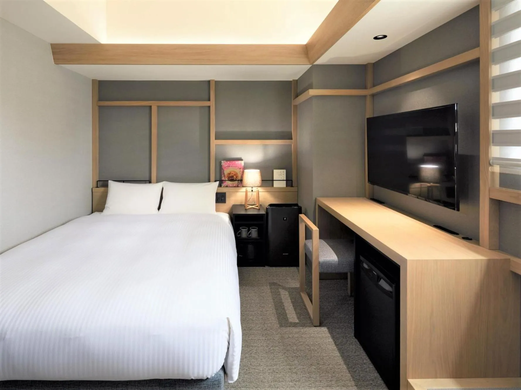 Photo of the whole room, Bed in LAMP LIGHT BOOKS HOTEL sapporo